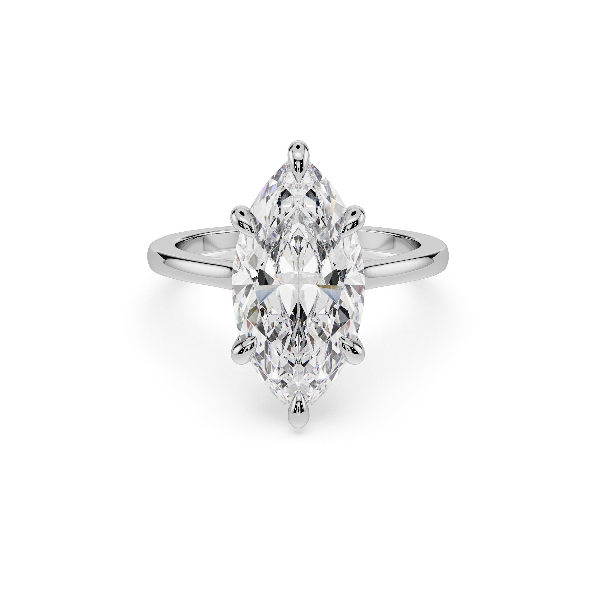 14K White gold