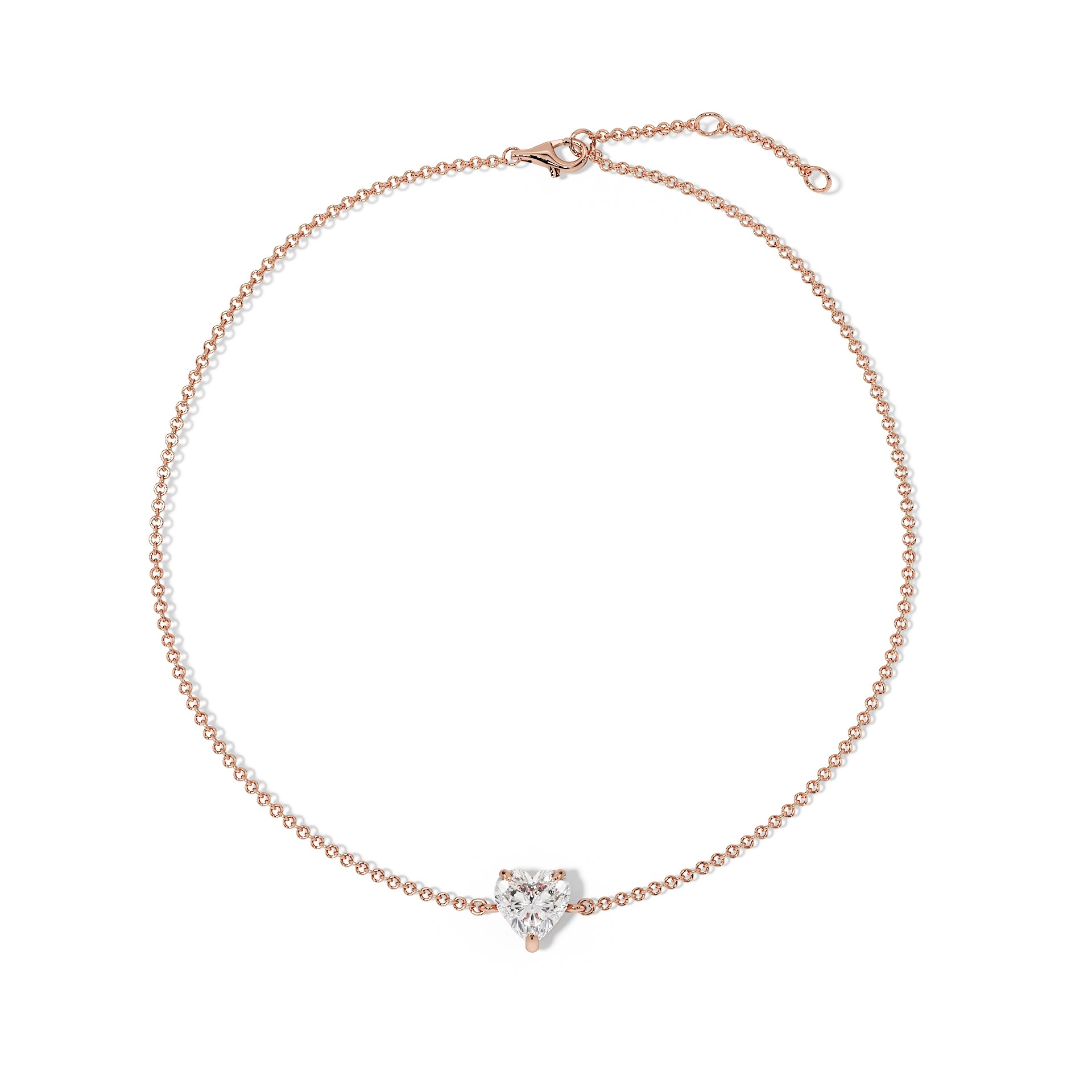 Heart Cut Diamond Bracelet