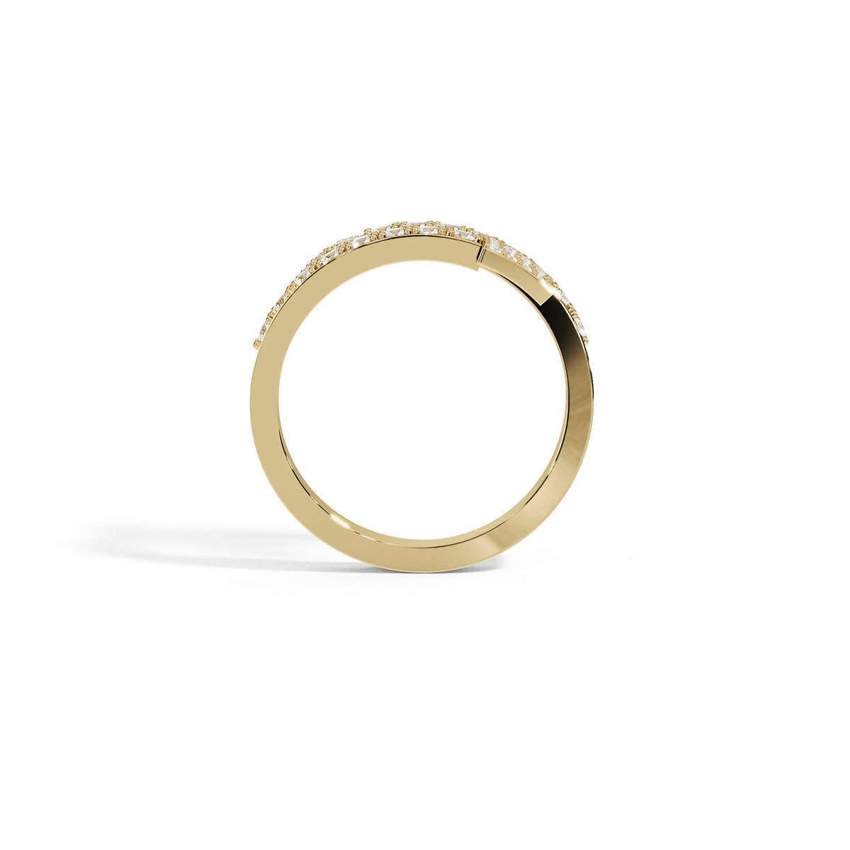 Doppel-Initialen-Diamantring