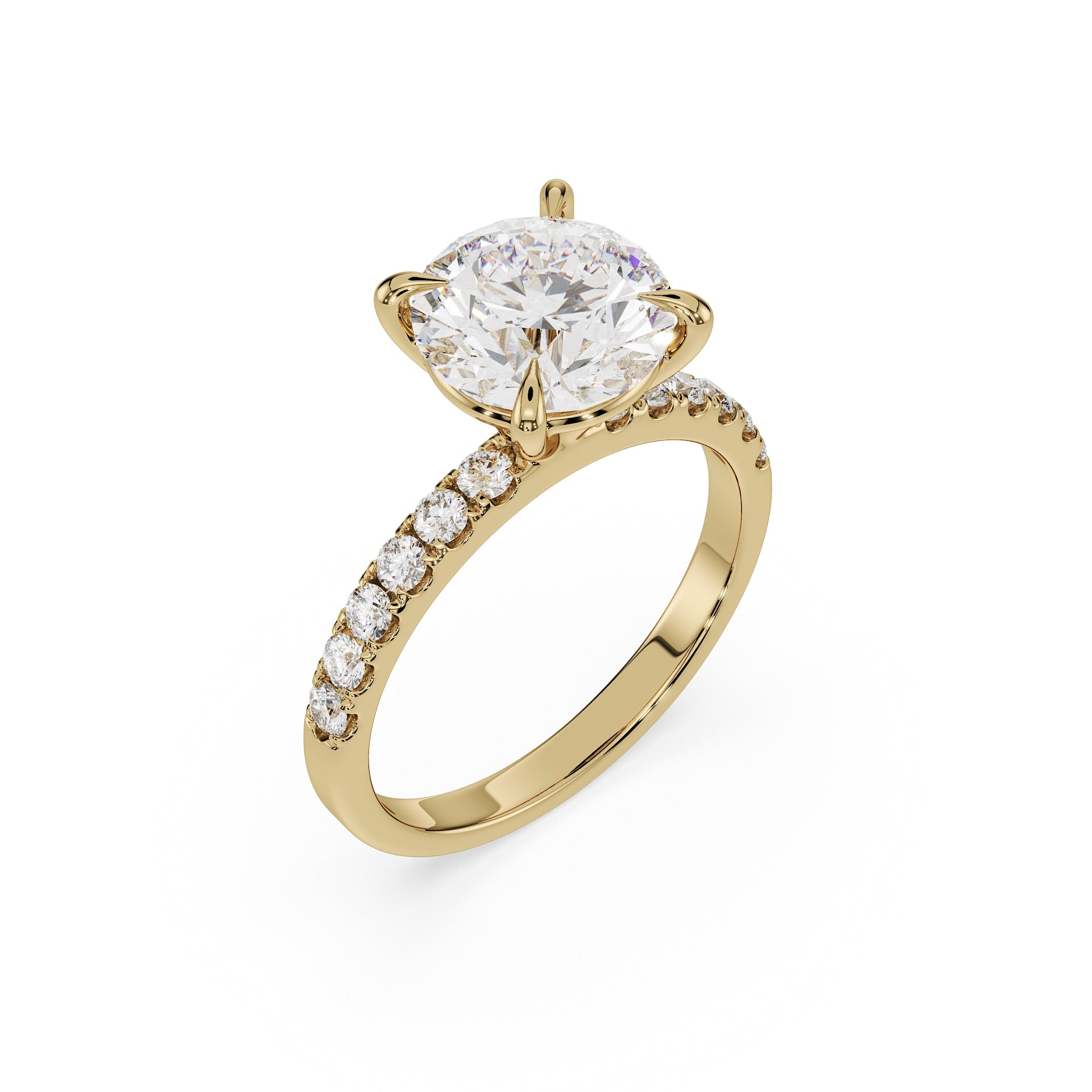 Round Cut Engagement Ring - Classic Collection