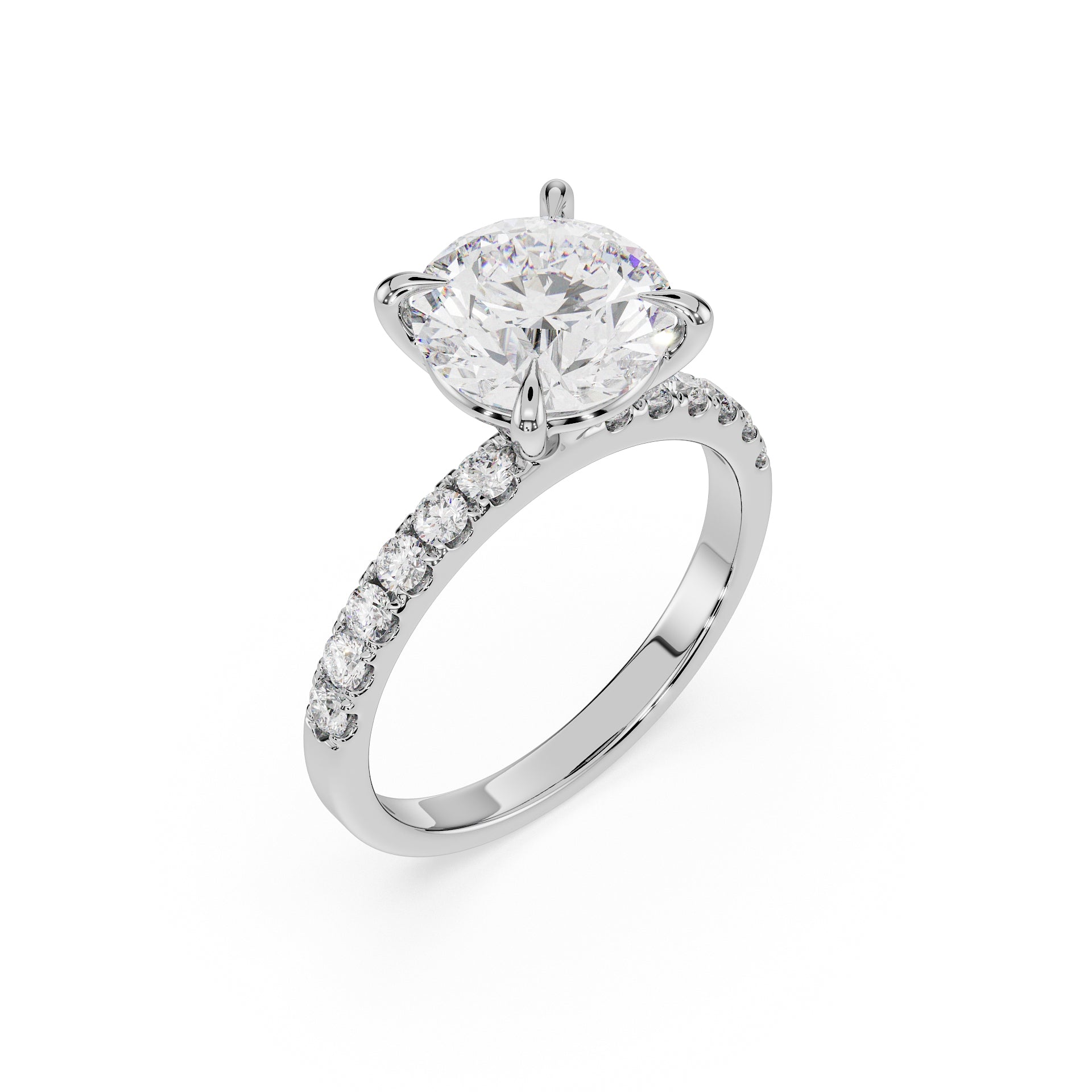Round Cut Engagement Ring - Classic Collection