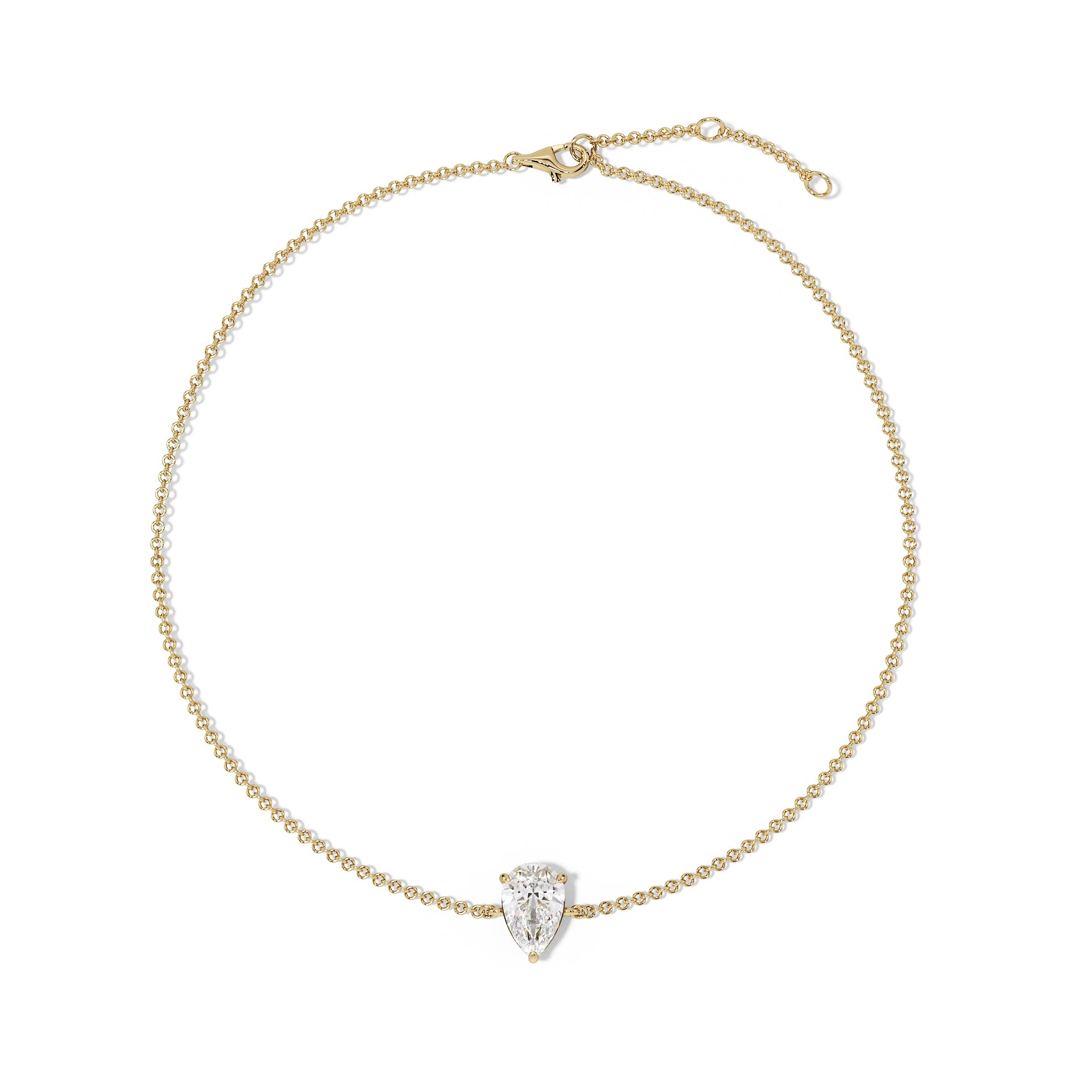 Pear Cut Diamond Bracelet