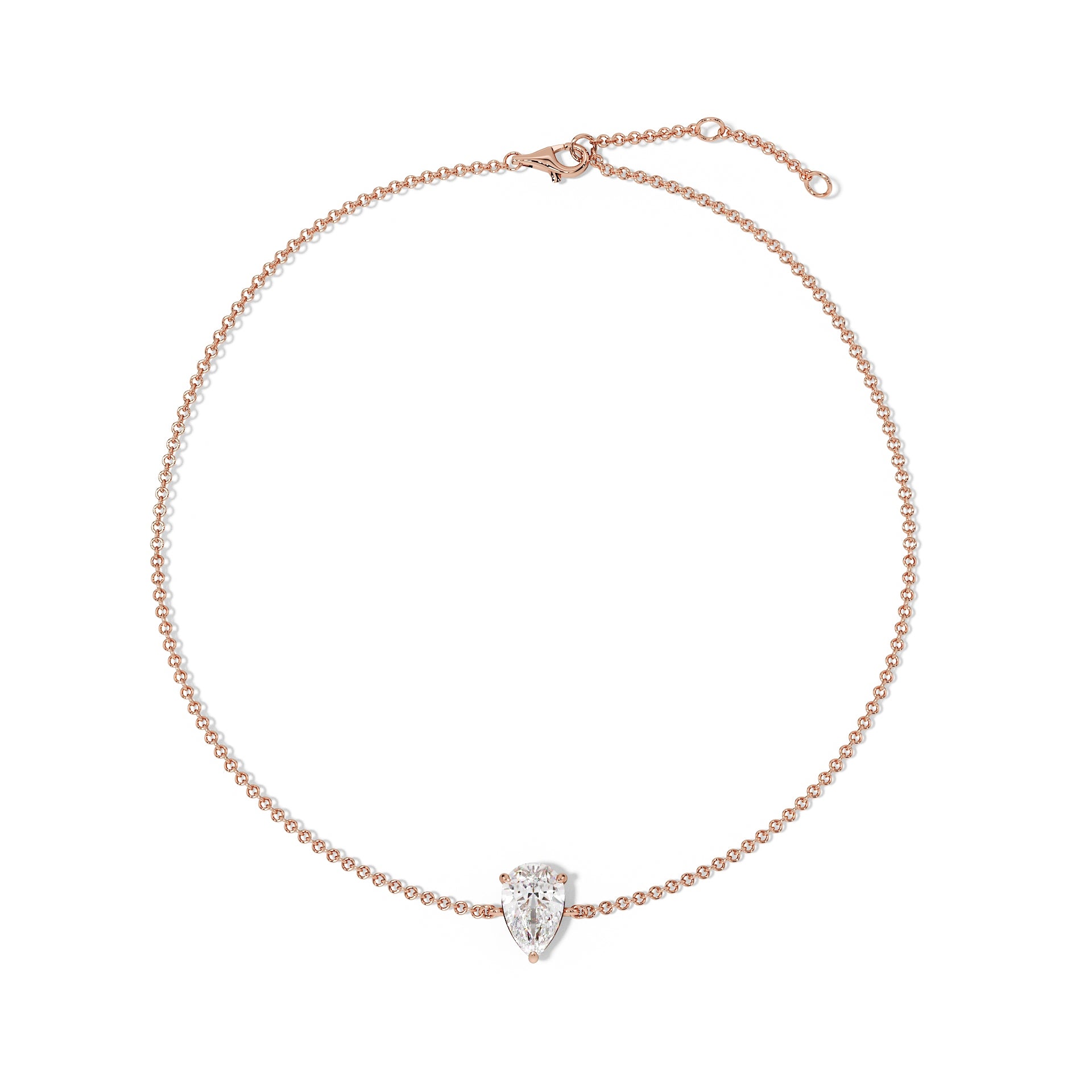 Pear Cut Diamond Bracelet
