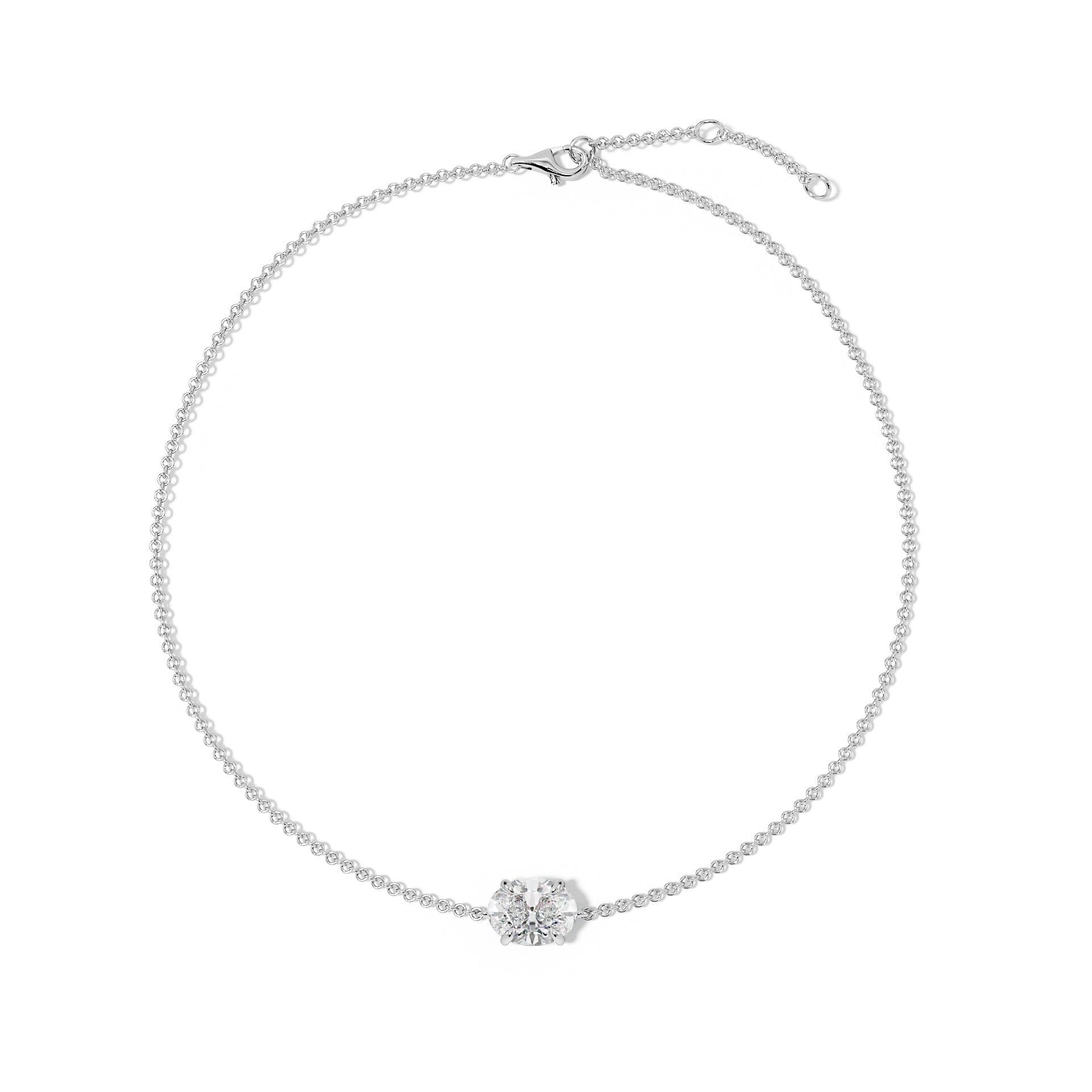 Oval Cut Diamond Bracelet