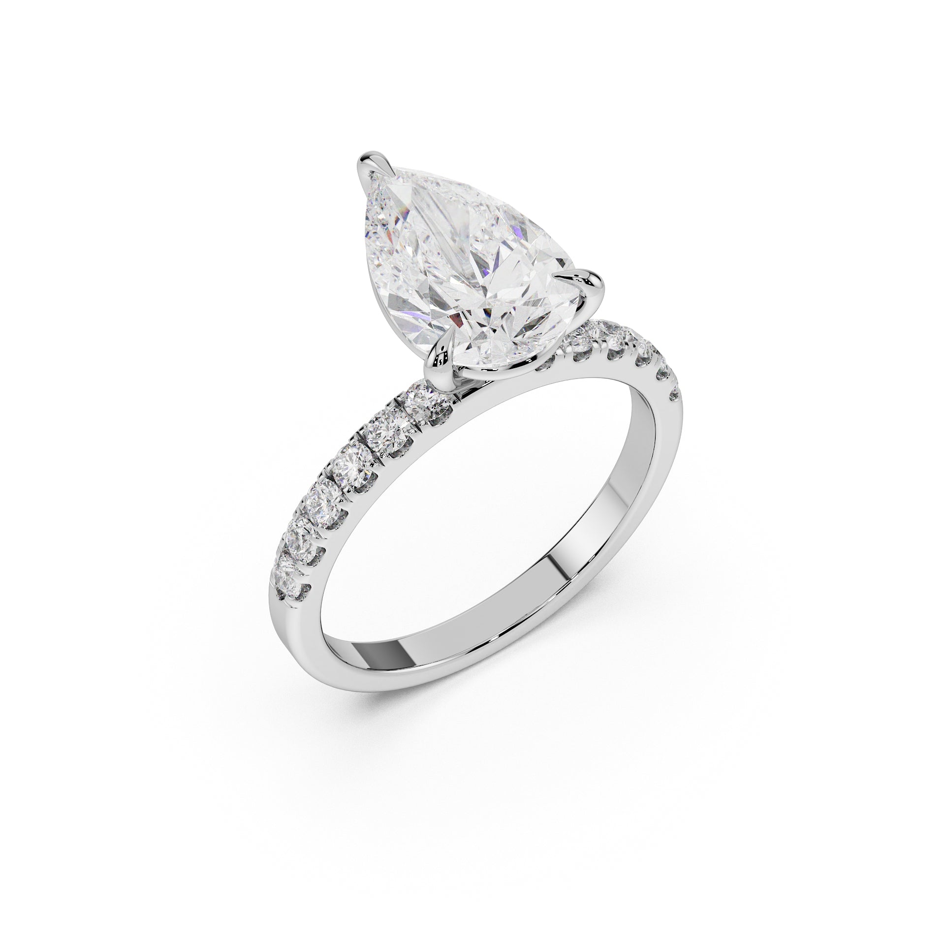 Pear Cut Engagement Ring - Classic Collection