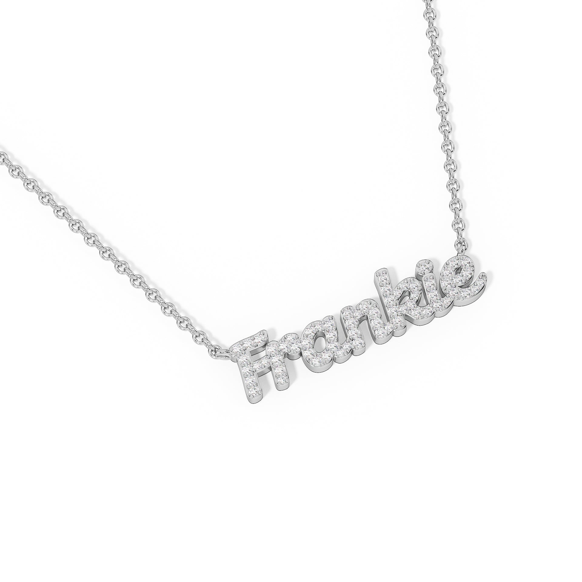 Personalized Diamond Name Necklace