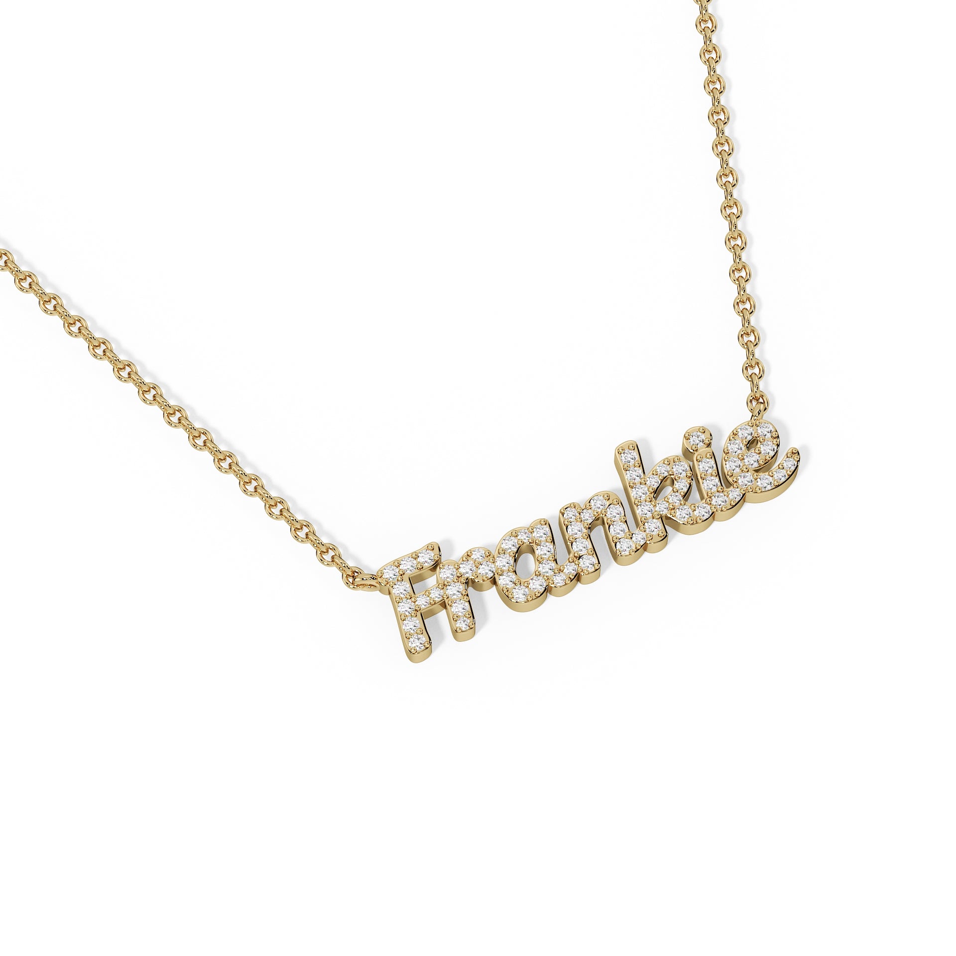 Personalized Diamond Name Necklace