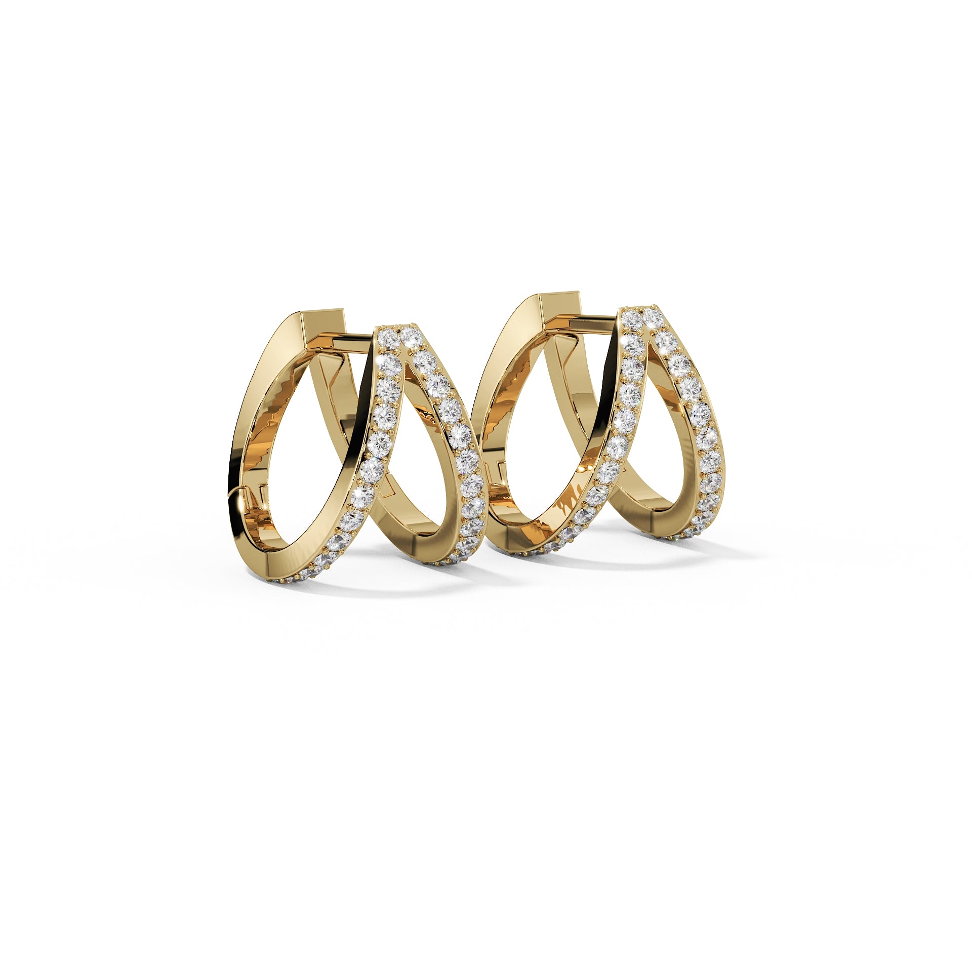 Vedder Diamond Hoops