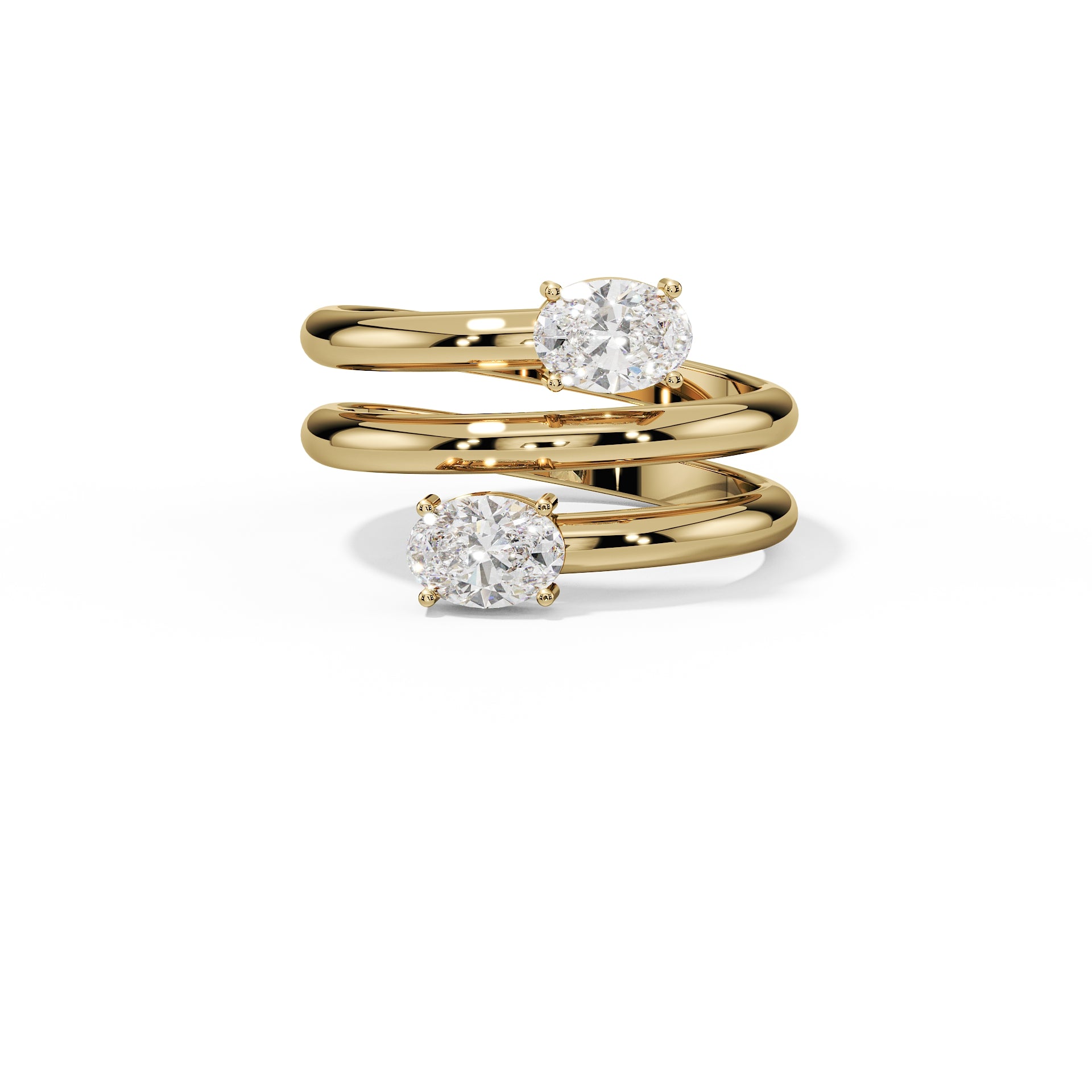 The Jessica - Spiral Diamond Ring