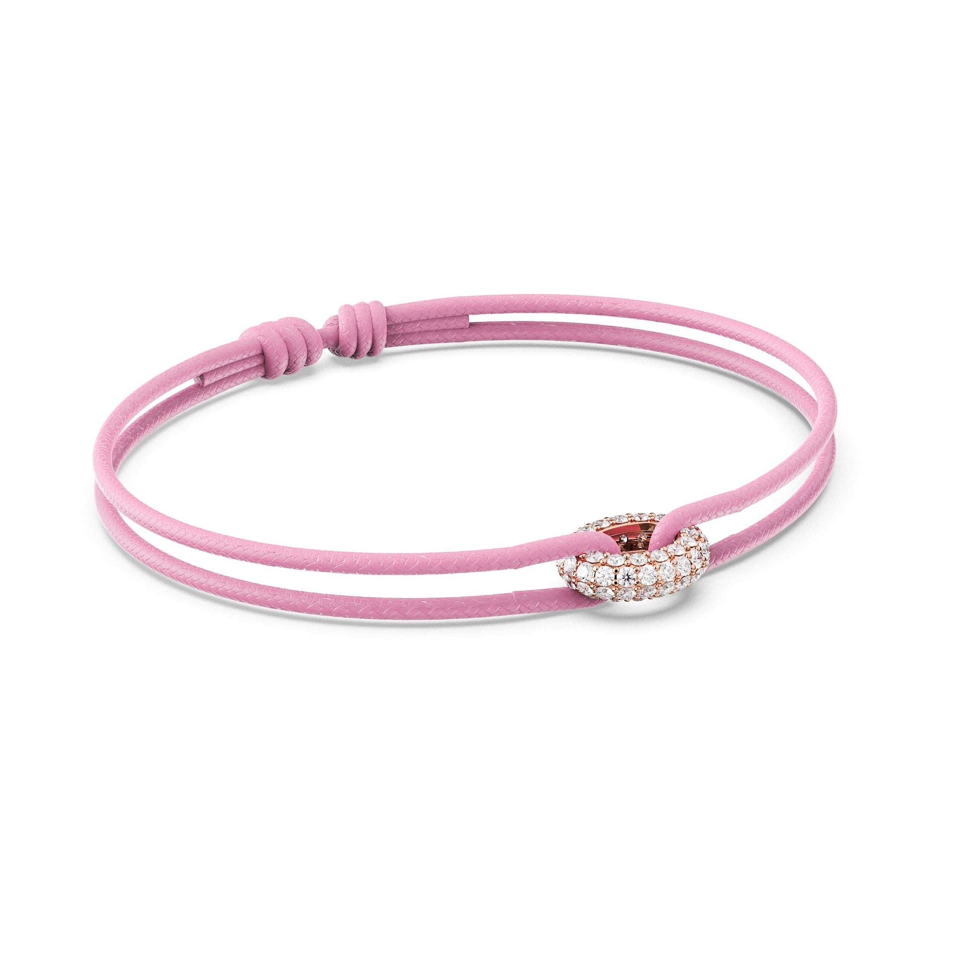 Diamond Donut Cord Bracelet