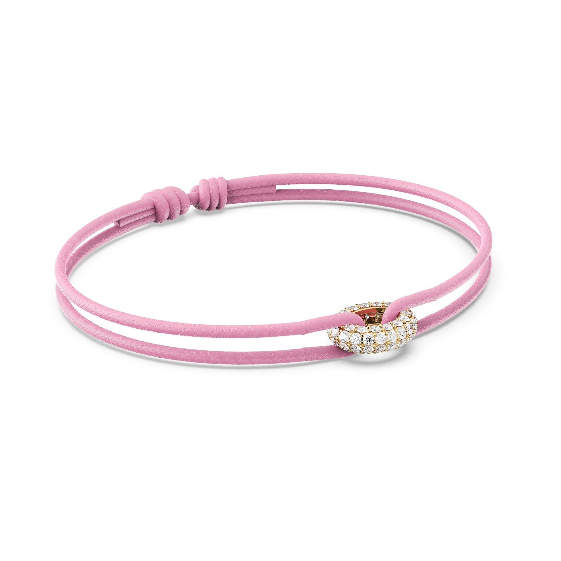 Diamond Donut Cord Bracelet