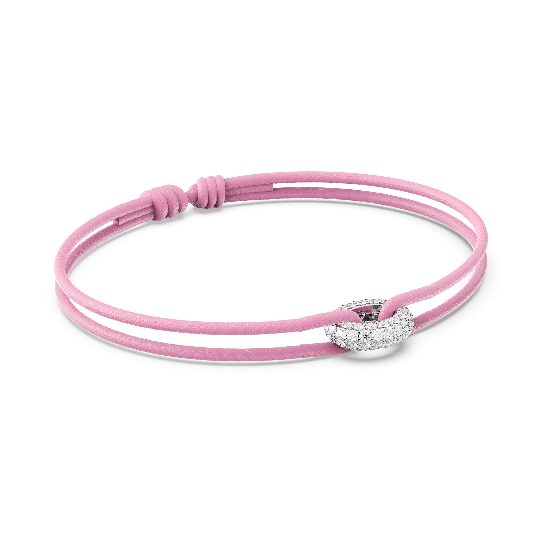 Diamond Donut Cord Bracelet