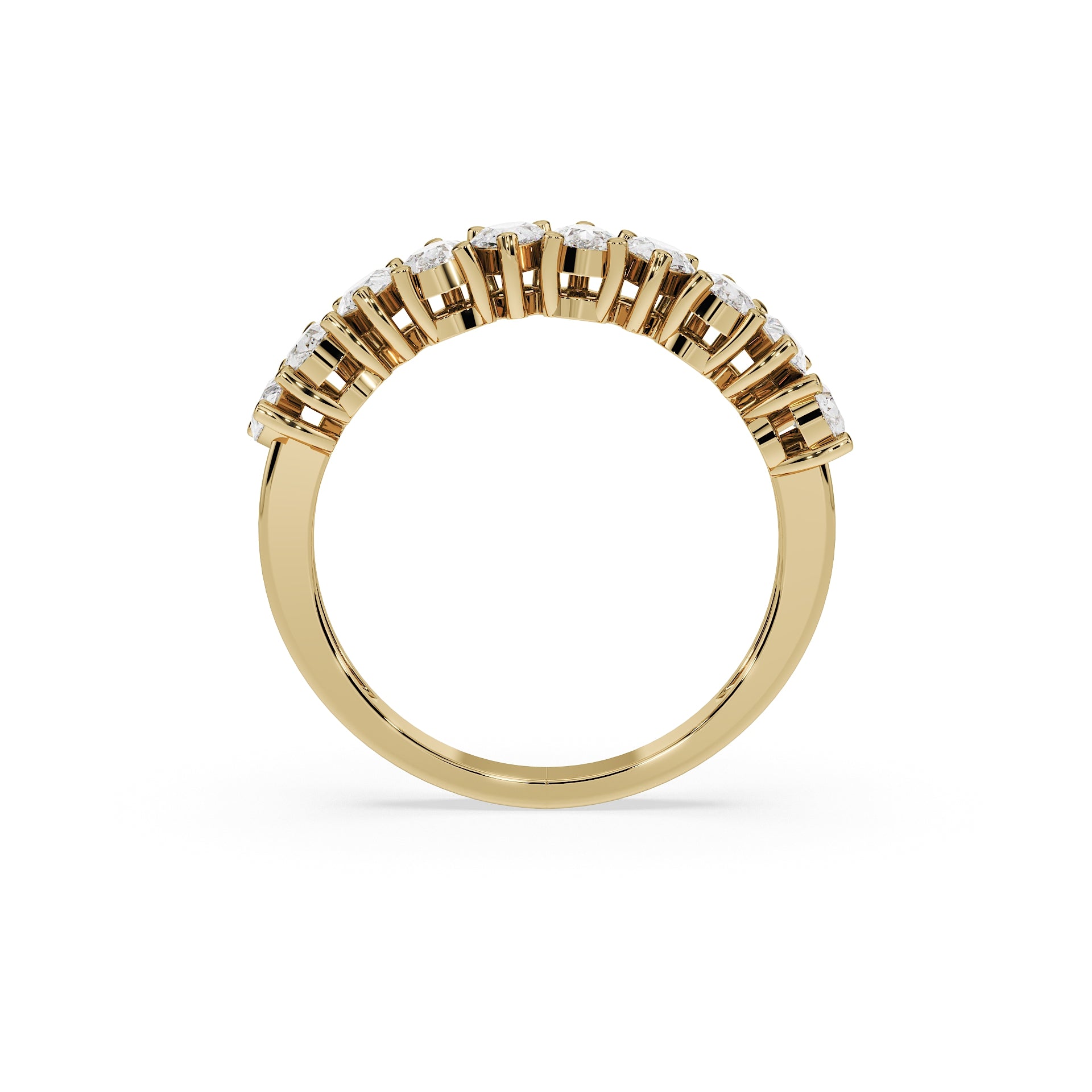 Pear Cascade Diamond Ring