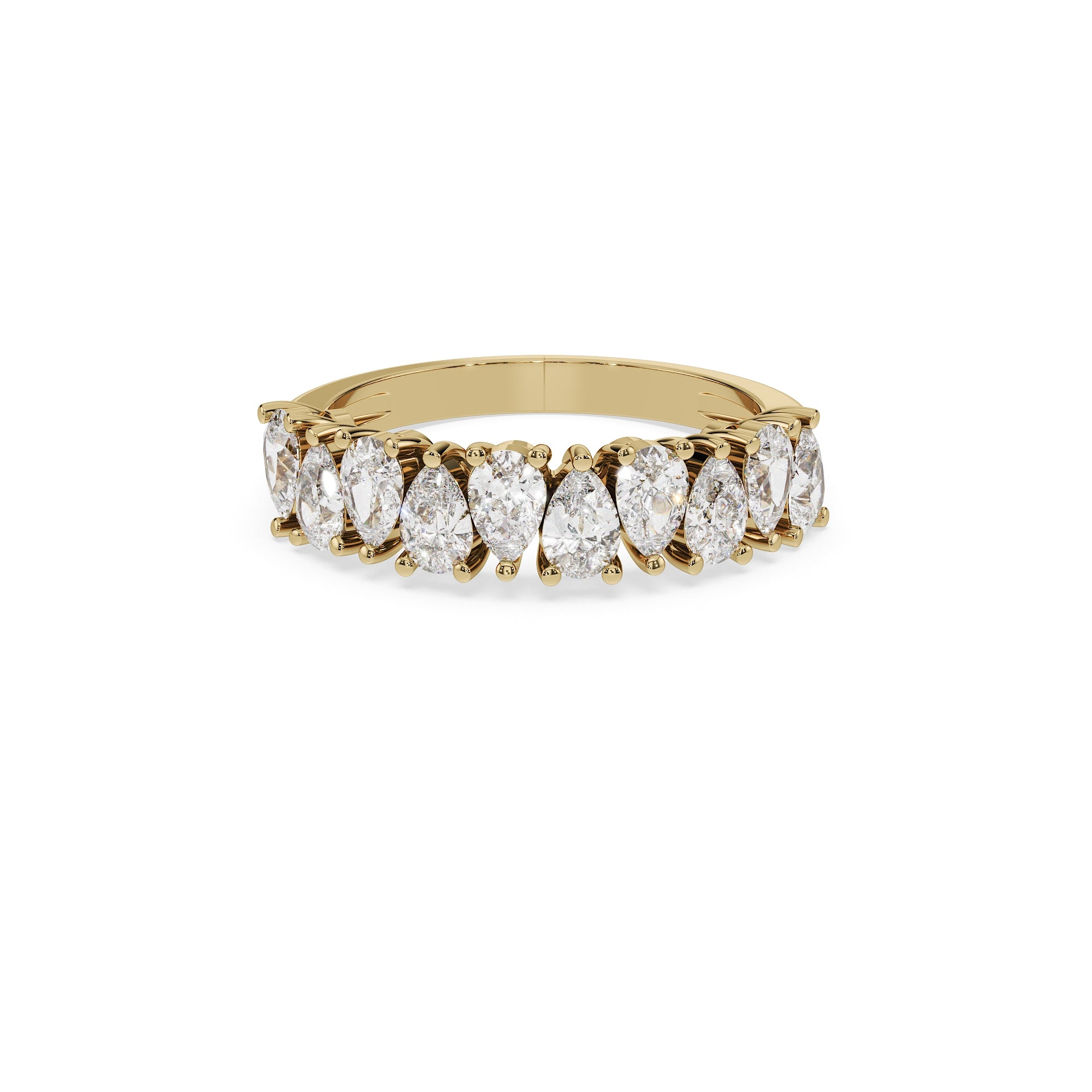 Pear Cascade Diamond Ring