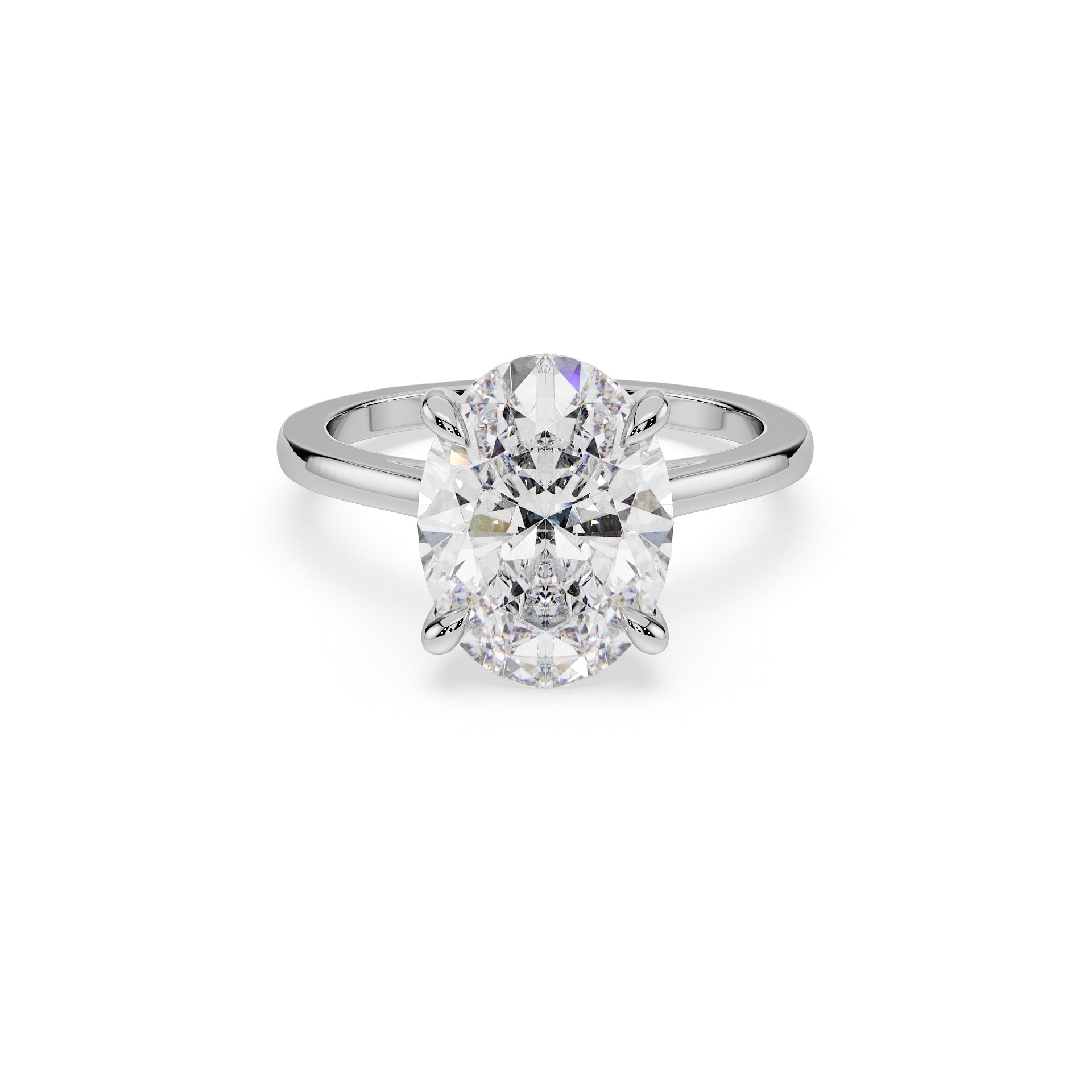 14K White gold