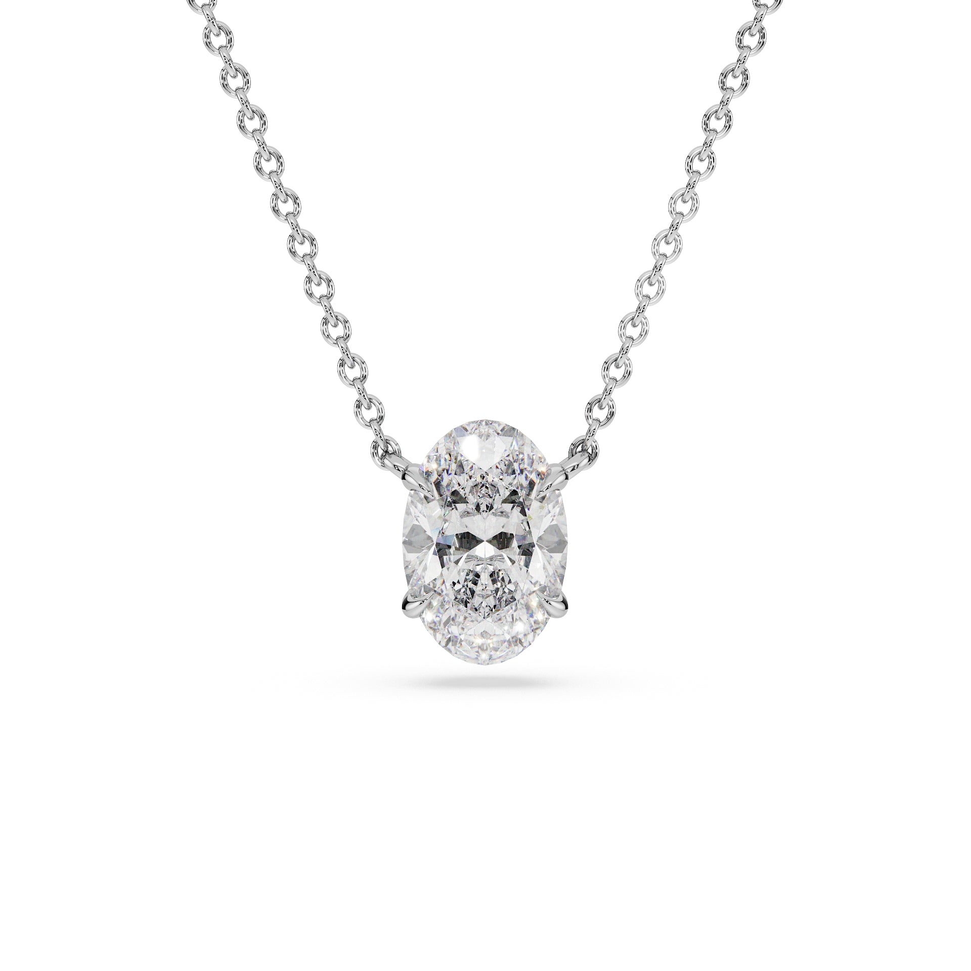 14K White gold