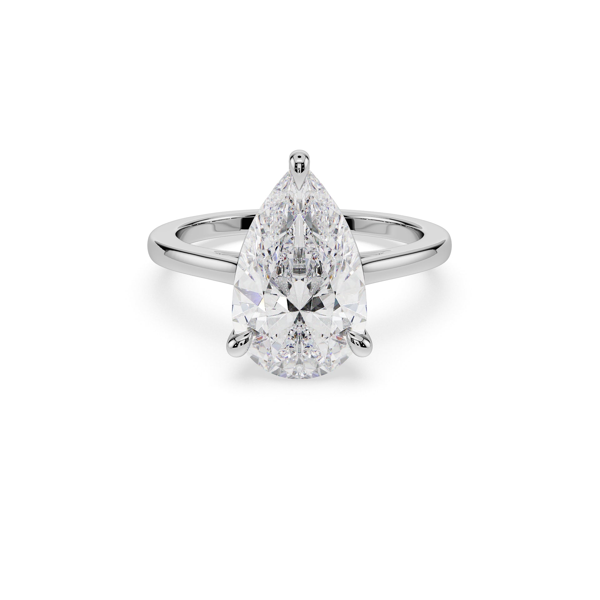 14K White gold