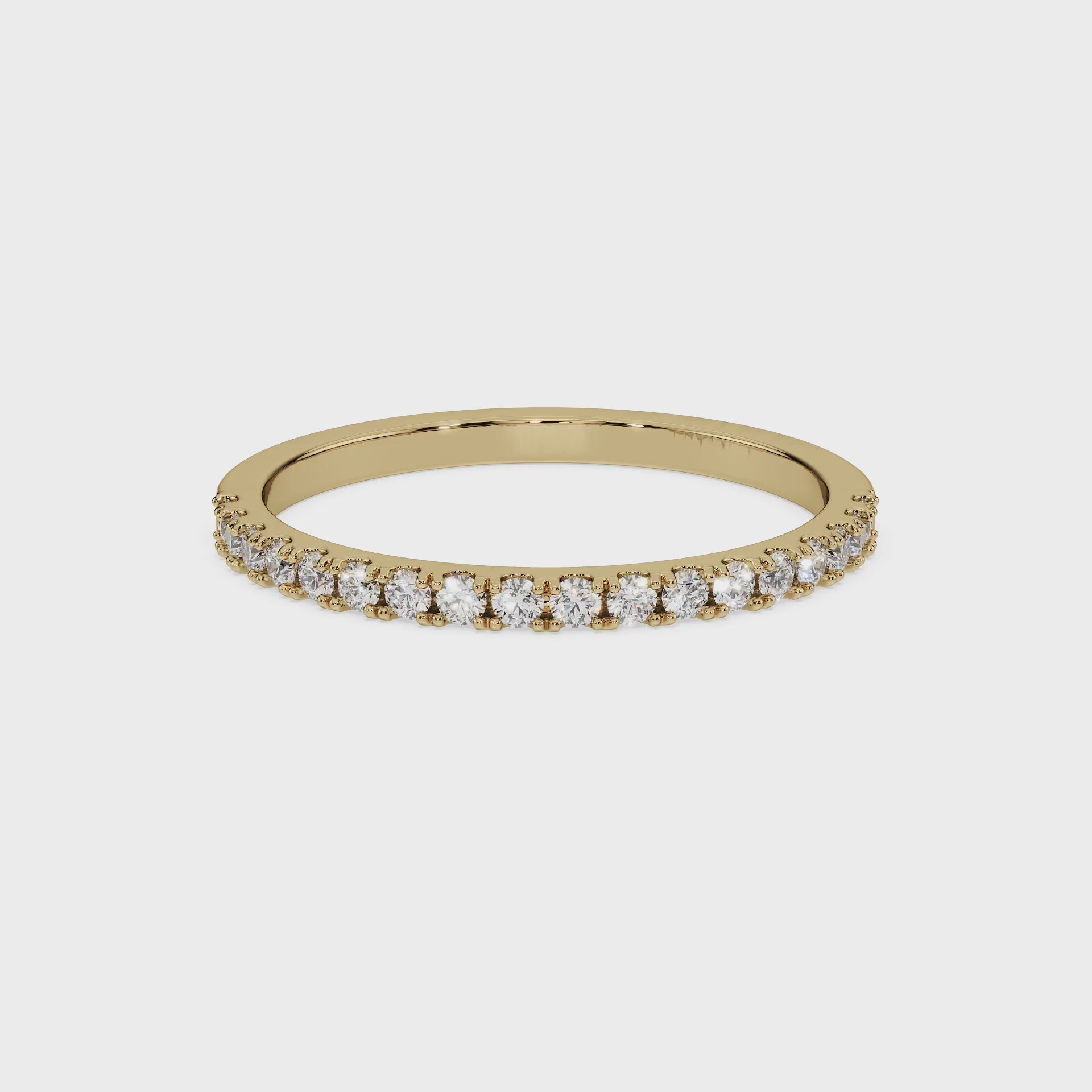 14K Yellow gold_Classic (White) Diamond