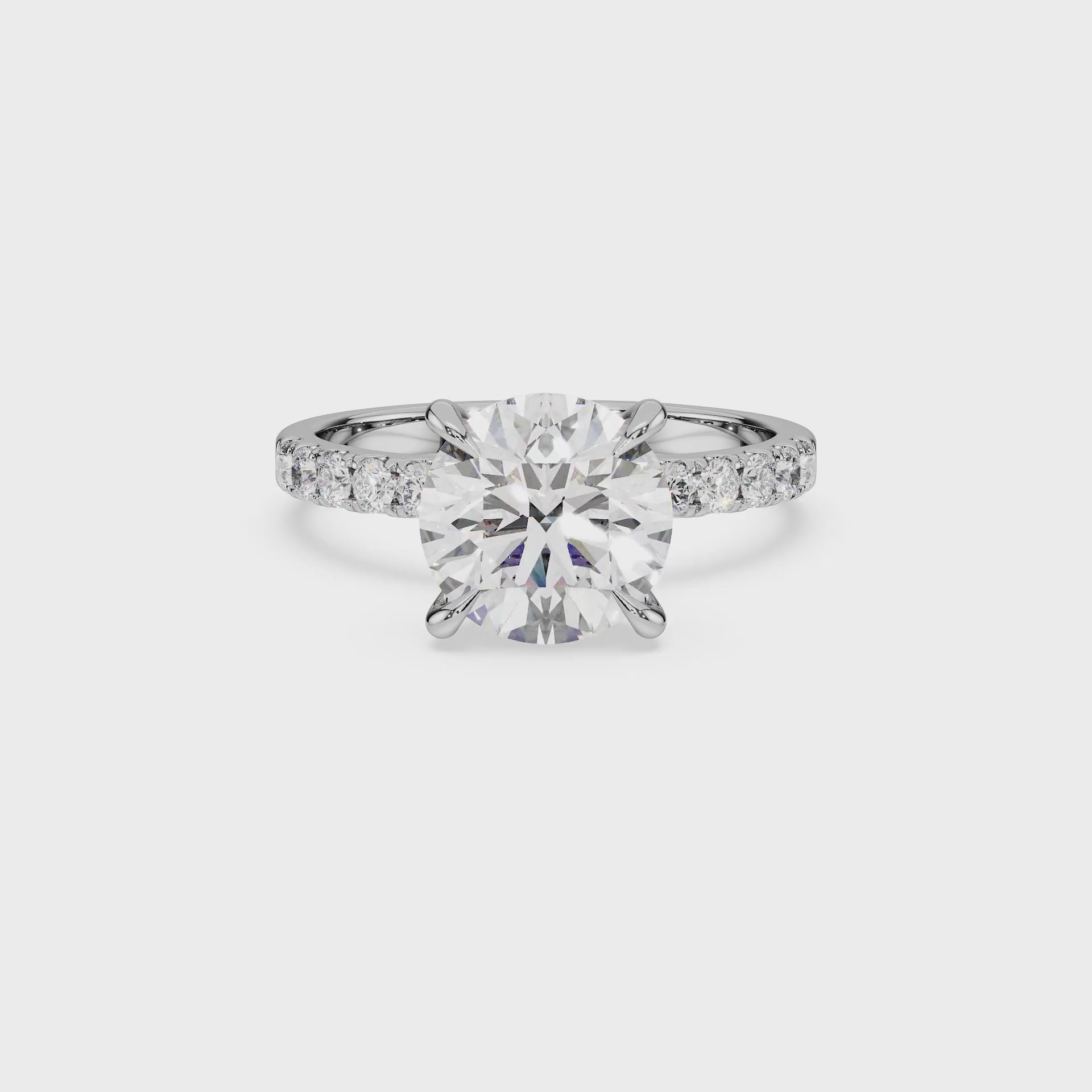 14K White gold