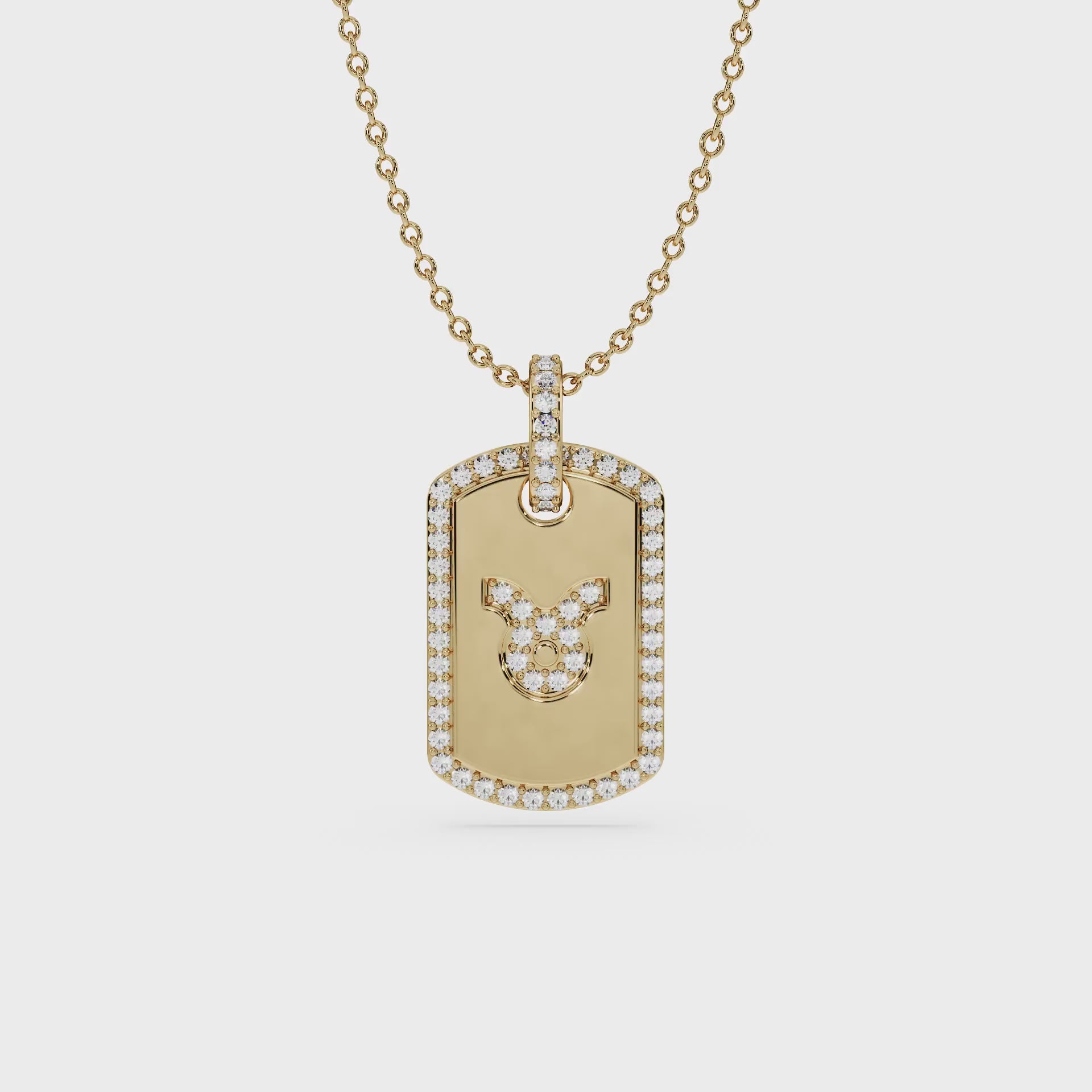 14K Yellow gold_Zodiac sign: Taurus (April 20th - May 20th)