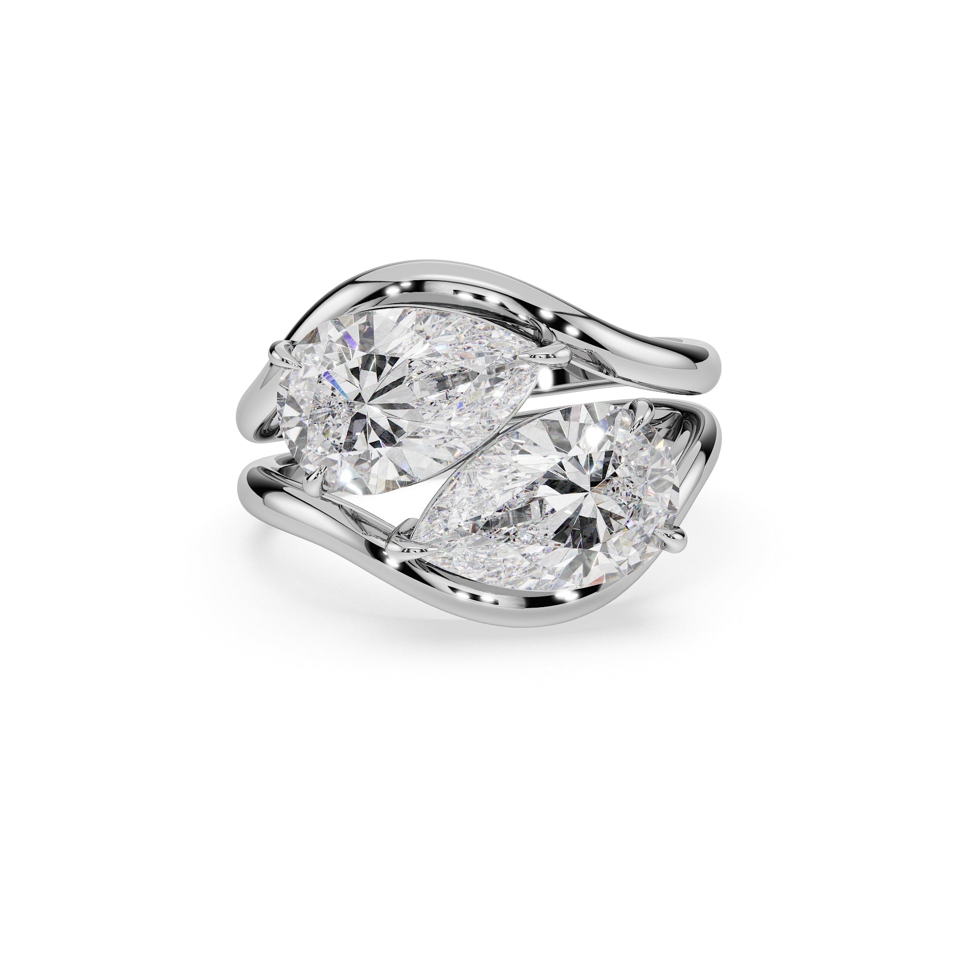 14K White gold