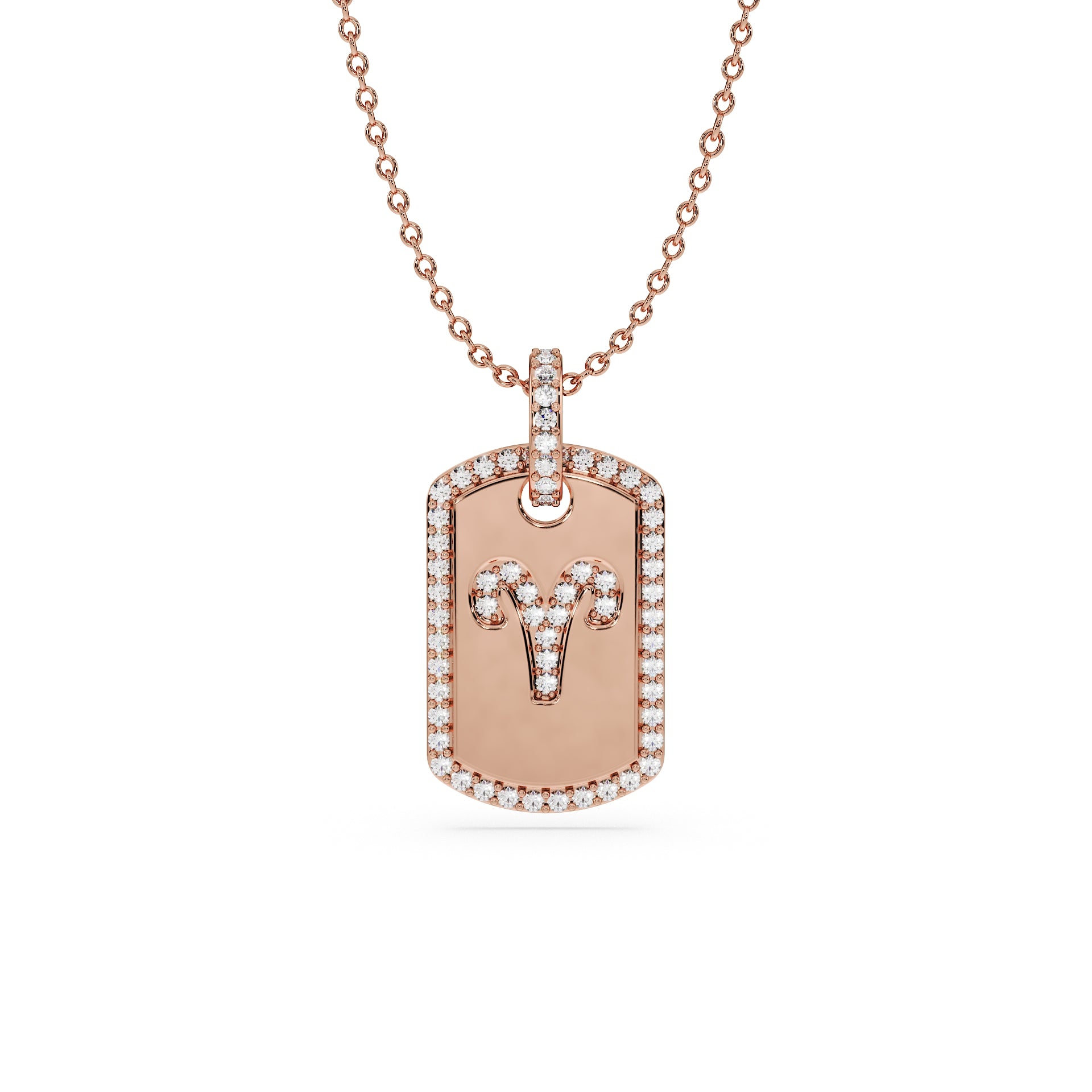 14K Rose gold_Zodiac sign: Aries (March 21st - April 19th)