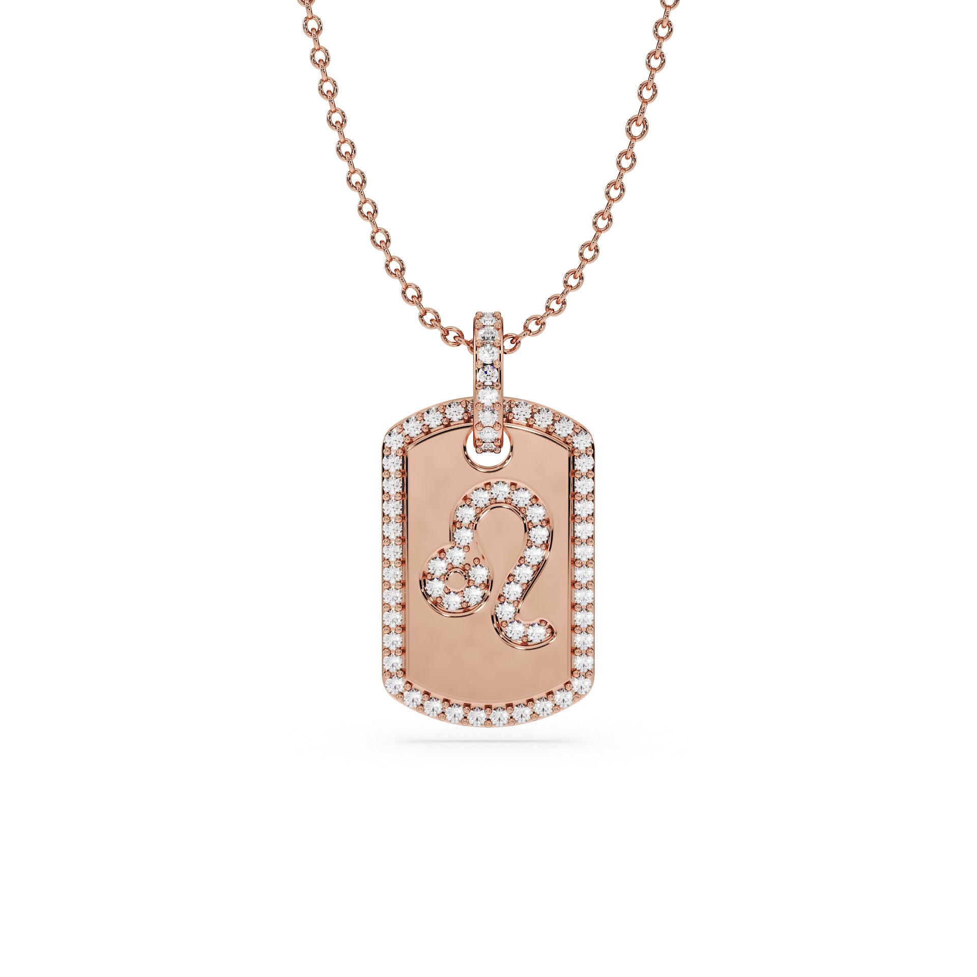 14K Rose gold_Zodiac sign: Leo (July 23rd - August 22nd)
