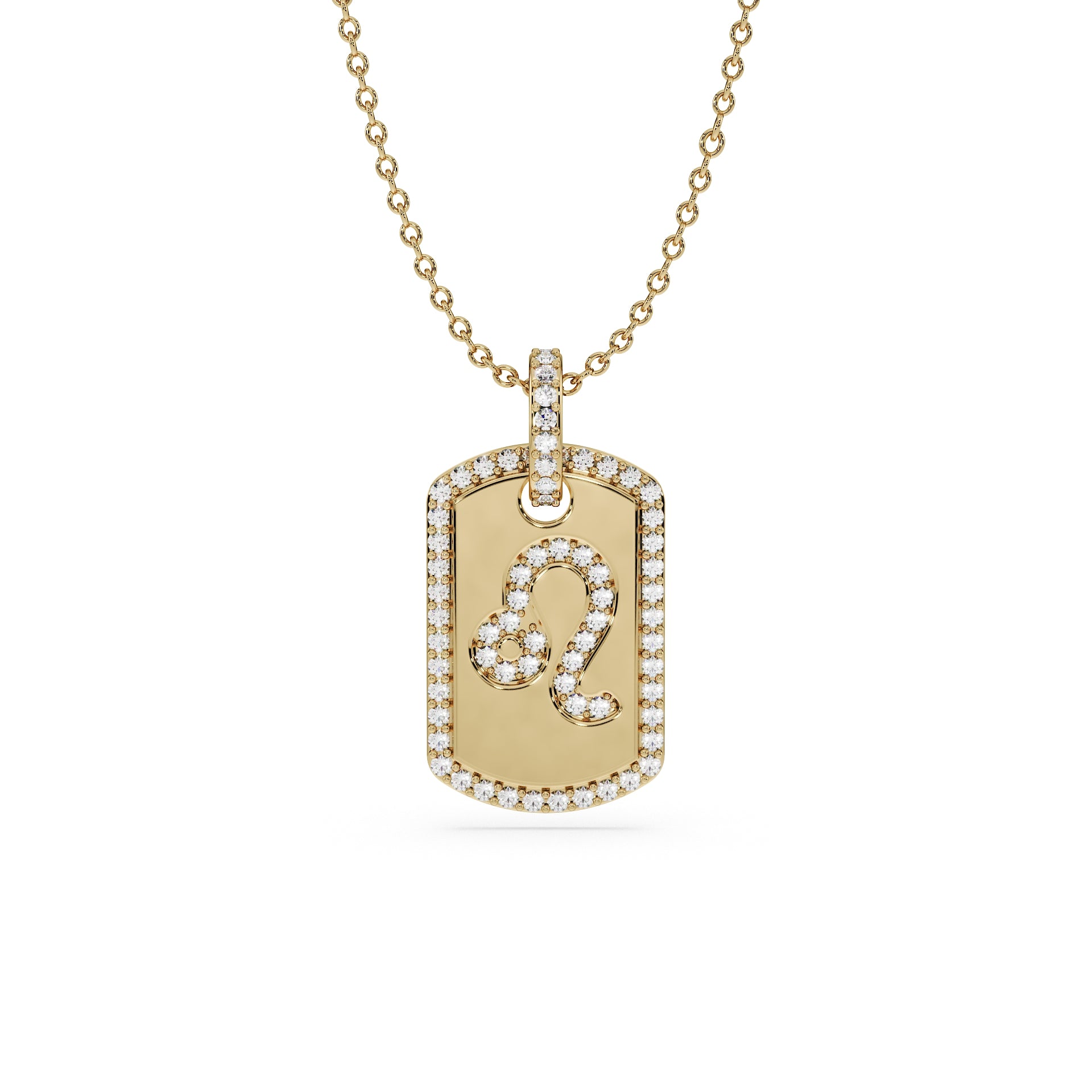 14K Yellow gold_Zodiac sign: Leo (July 23rd - August 22nd)