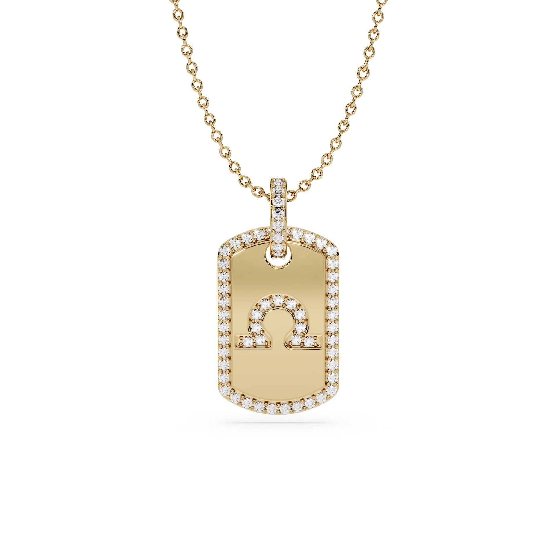 14K Yellow gold_Zodiac sign: Libra (September 23rd - October 22nd)
