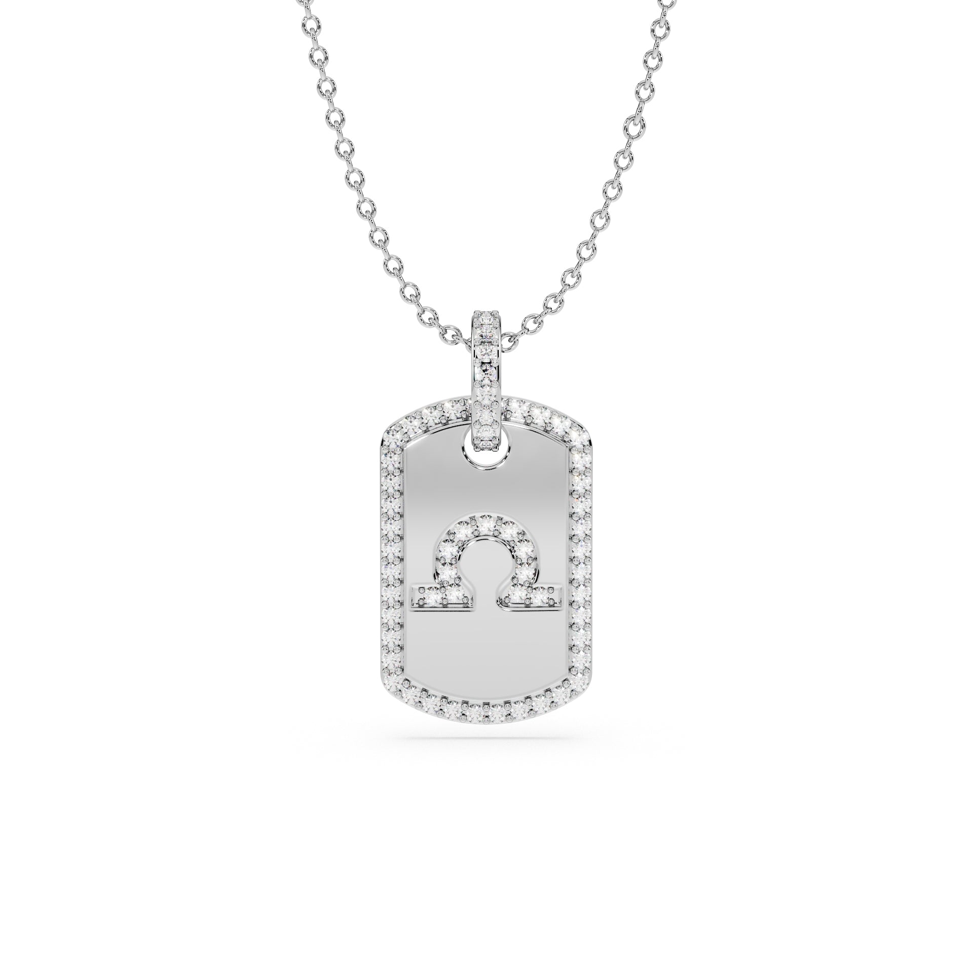 14K White gold_Zodiac sign: Libra (September 23rd - October 22nd)