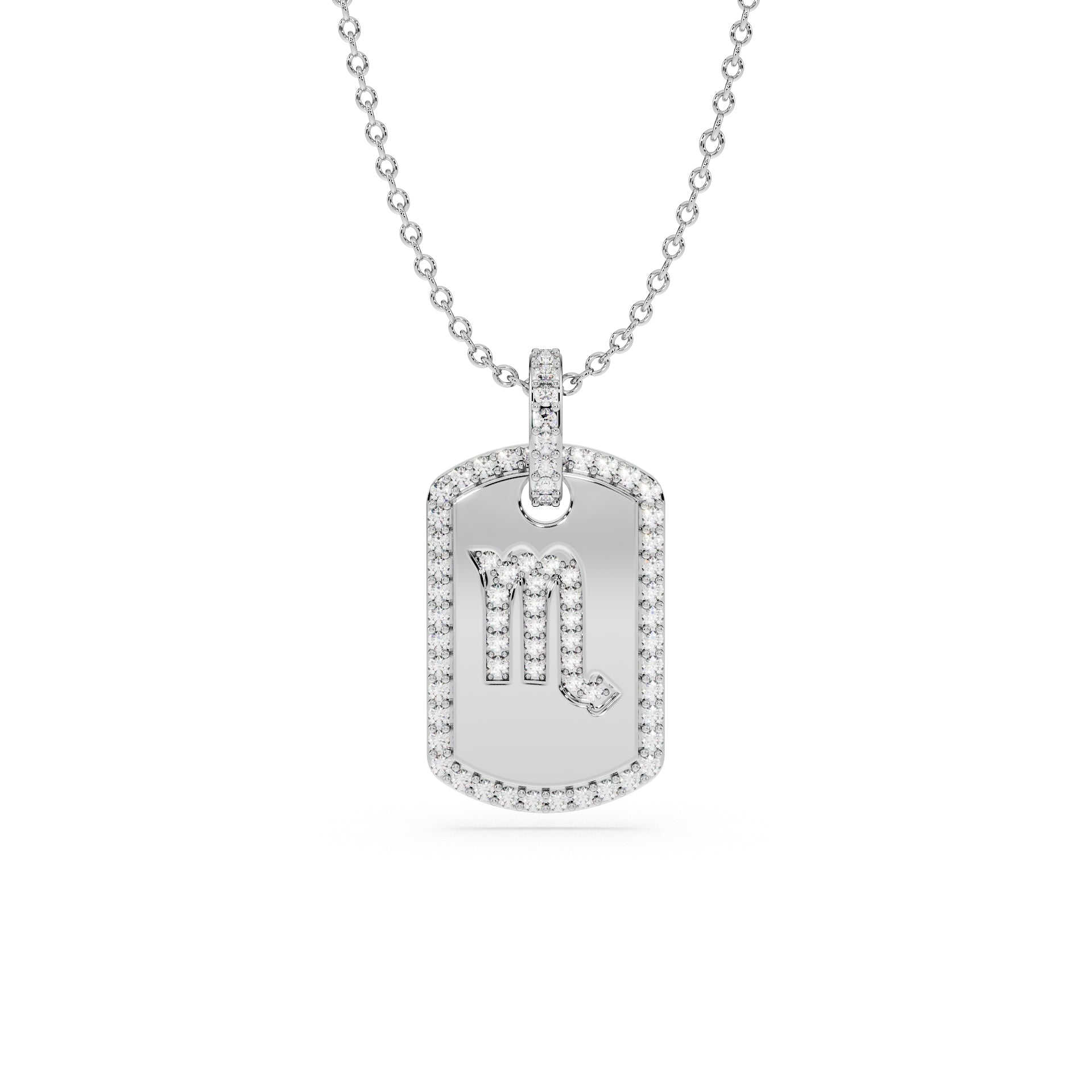 14K White gold_Zodiac sign: Scorpio (October 23rd - November 21st)
