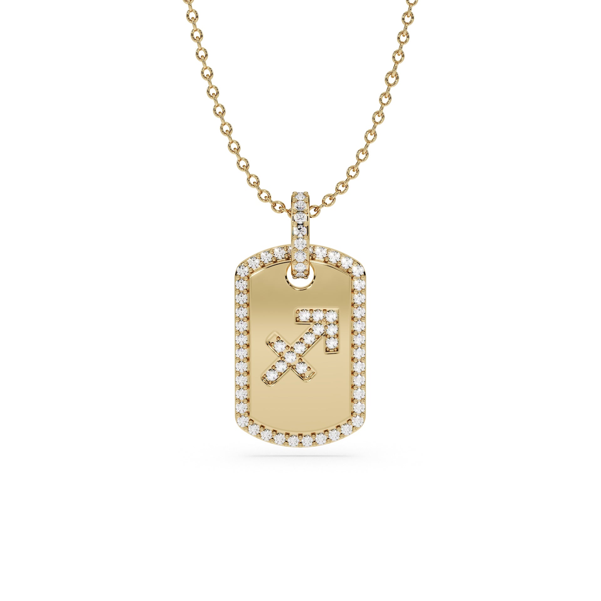 14K Yellow gold_Zodiac sign: Sagittarius (November 22nd - December 21st)