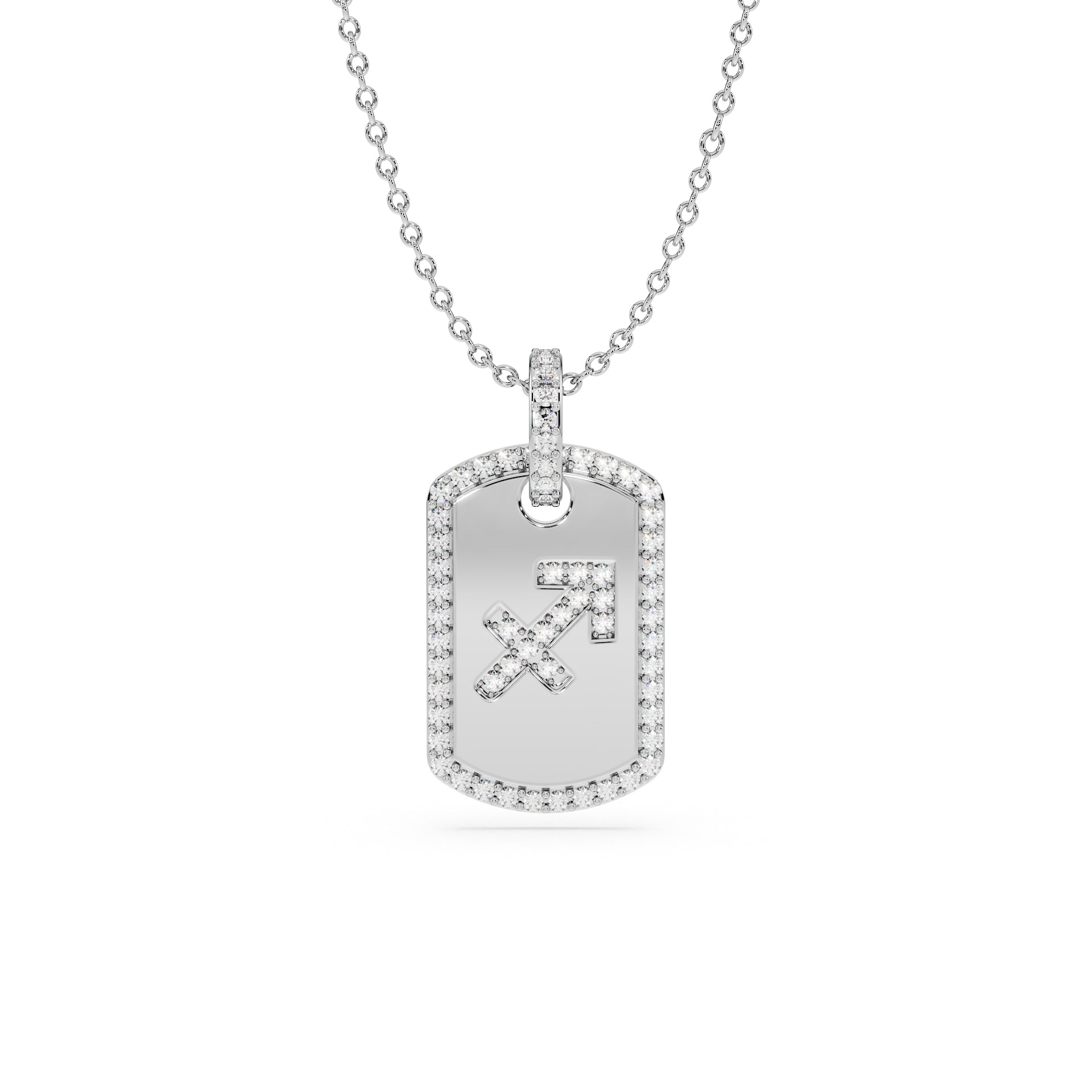 14K White gold_Zodiac sign: Sagittarius (November 22nd - December 21st)