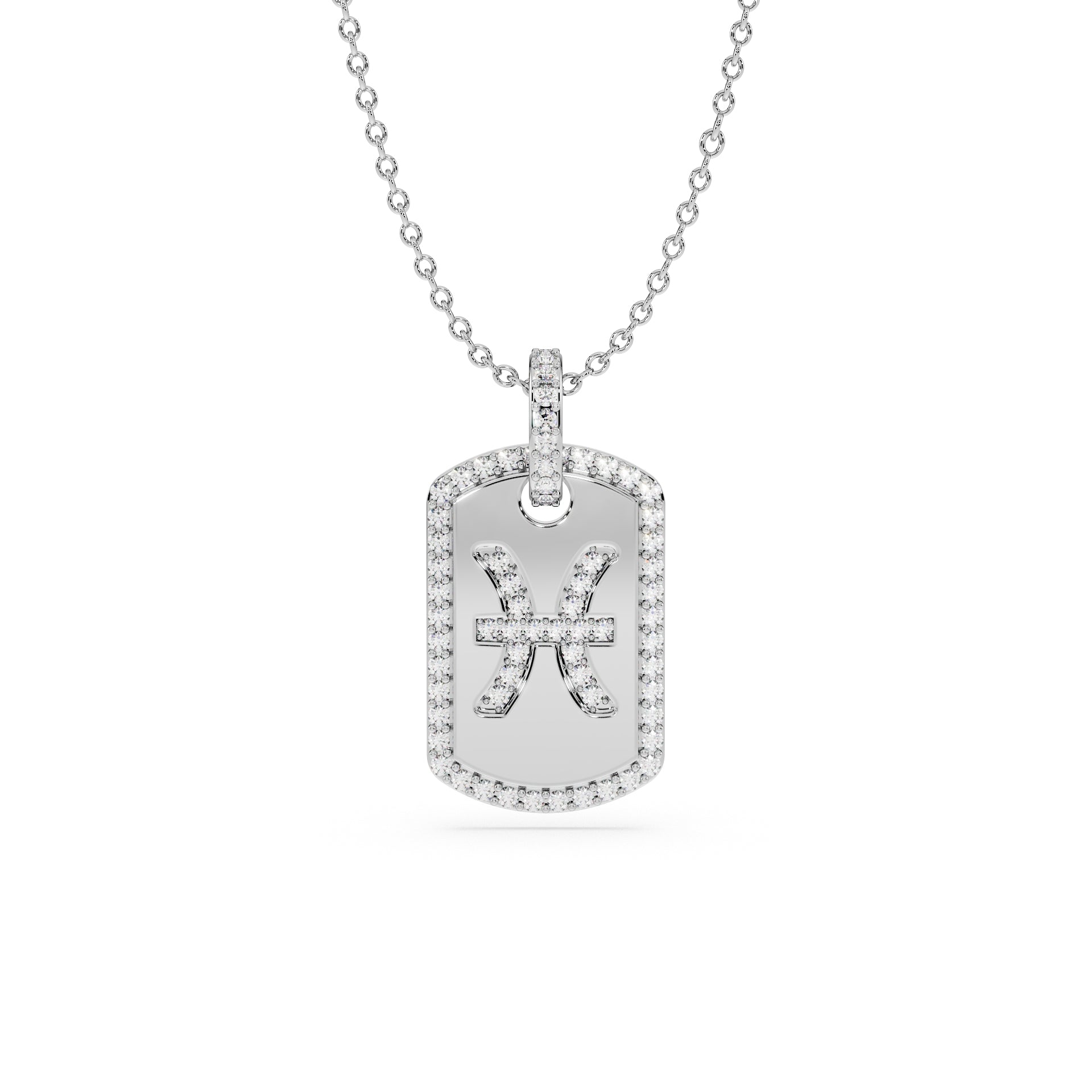 14K White gold_Zodiac sign: Pisces (February 19th - March 20th)