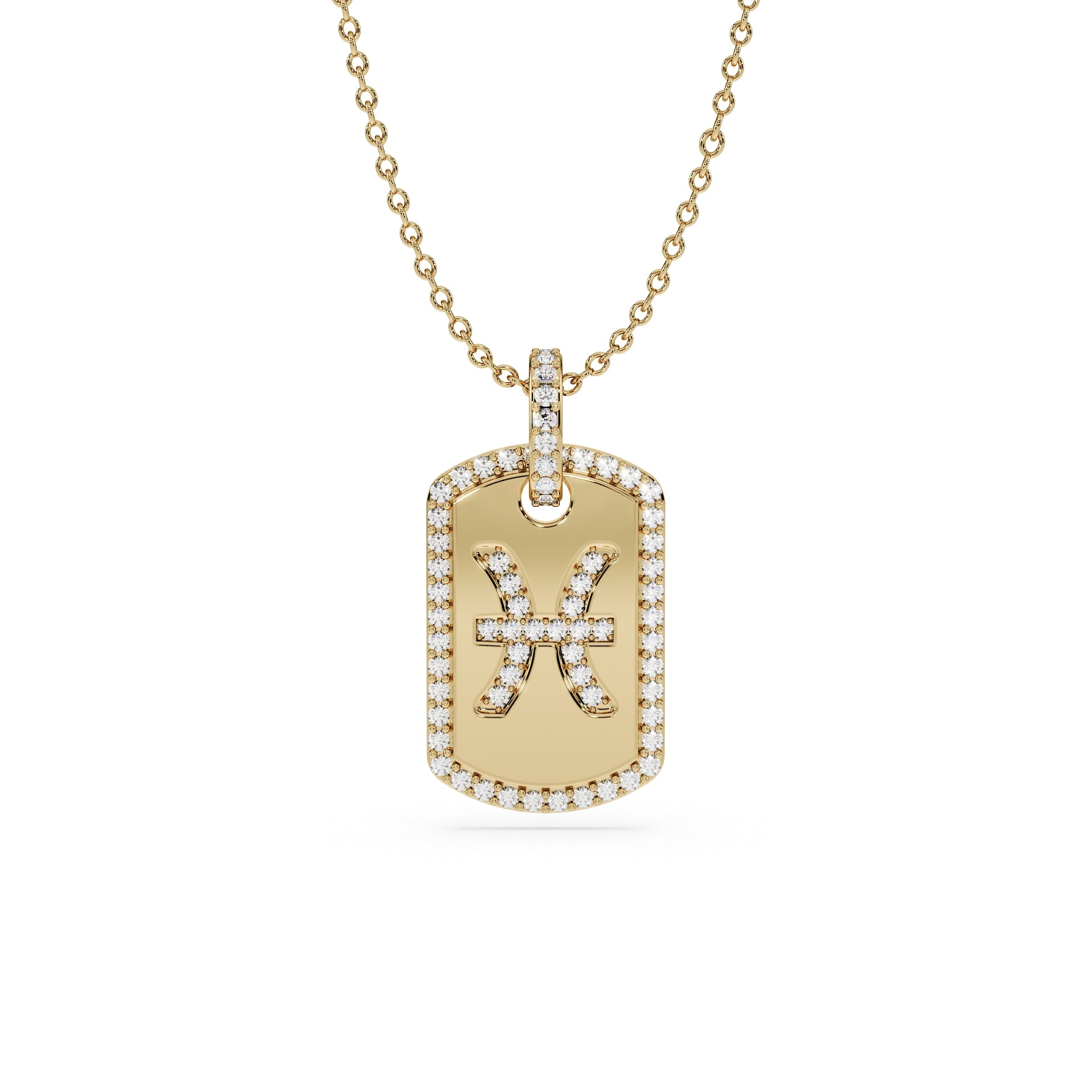 14K Yellow gold_Zodiac sign: Pisces (February 19th - March 20th)