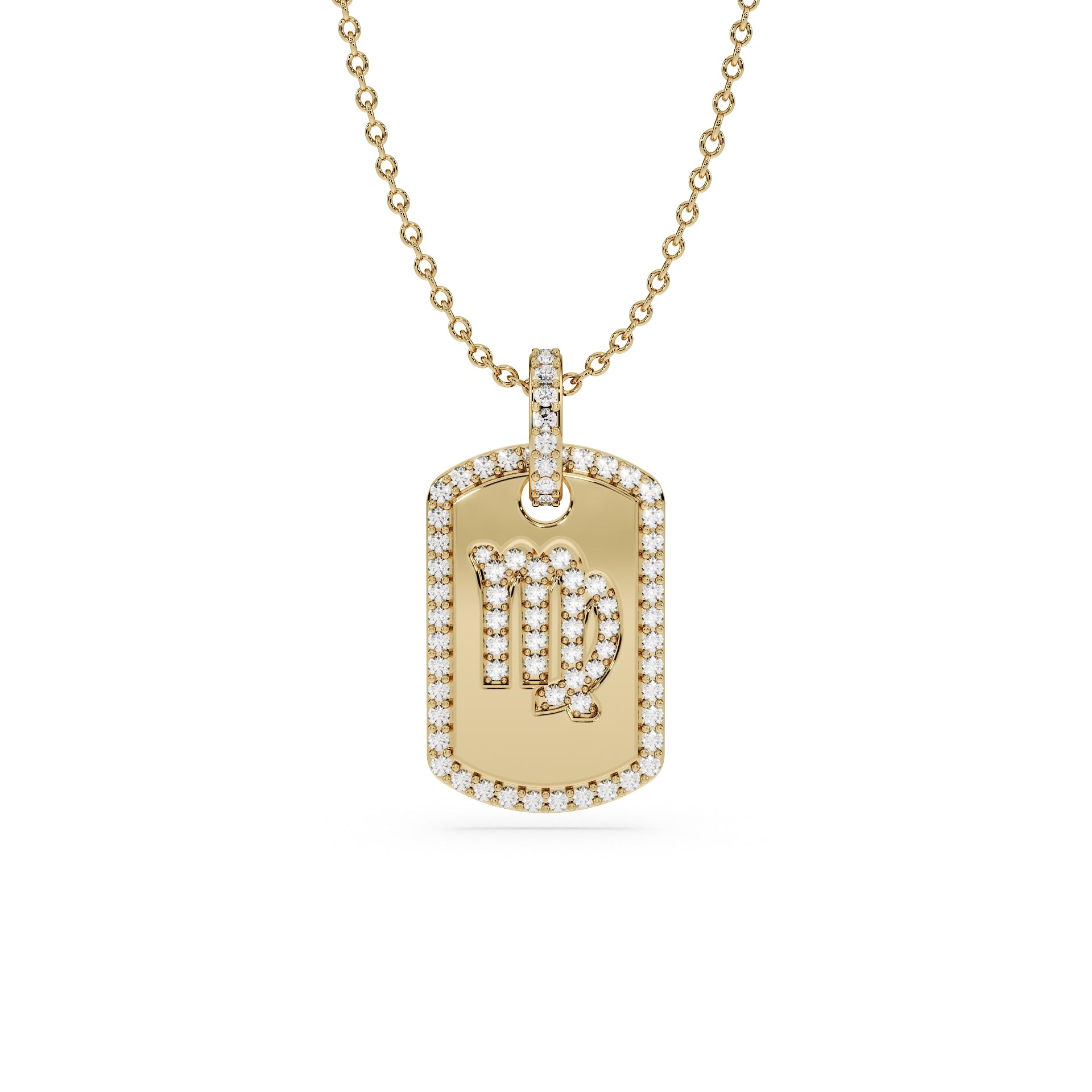 14K Yellow gold_Zodiac sign: Virgo (August 23rd - September 22nd)