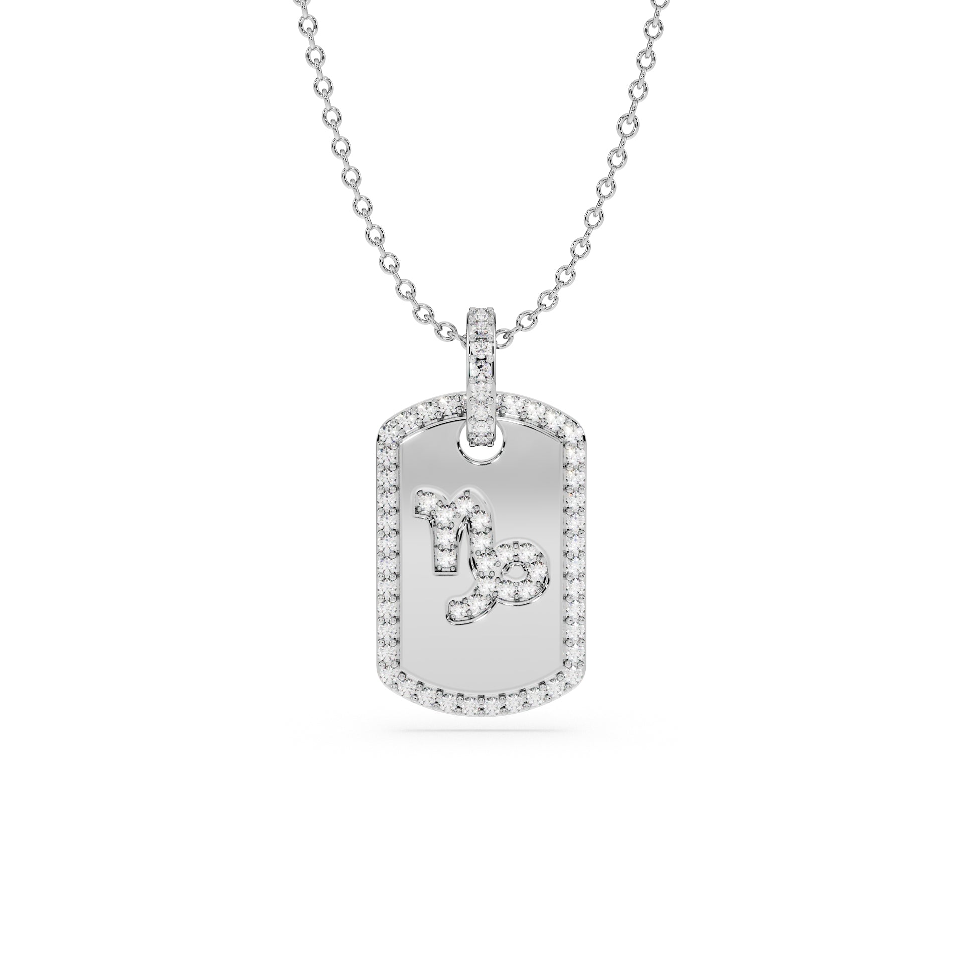 14K White gold_Zodiac sign: Capricorn (December 22nd - January 19th)