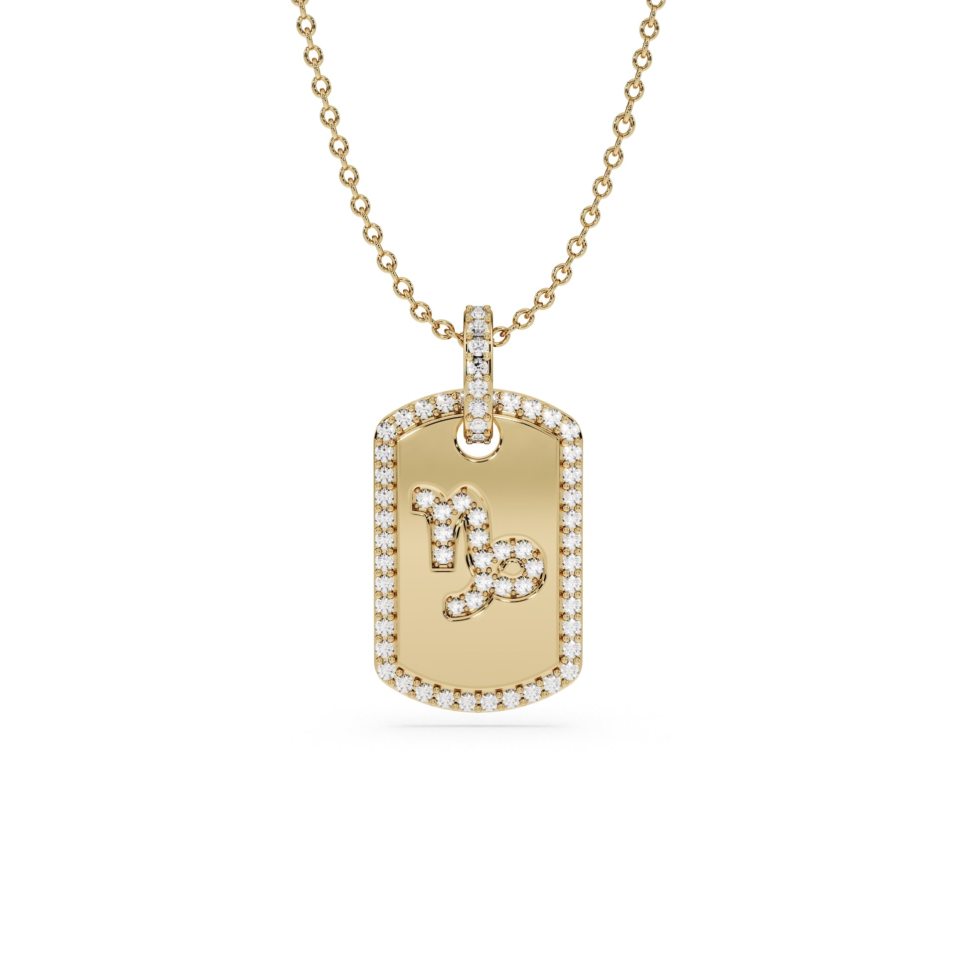 14K Yellow gold_Zodiac sign: Capricorn (December 22nd - January 19th)