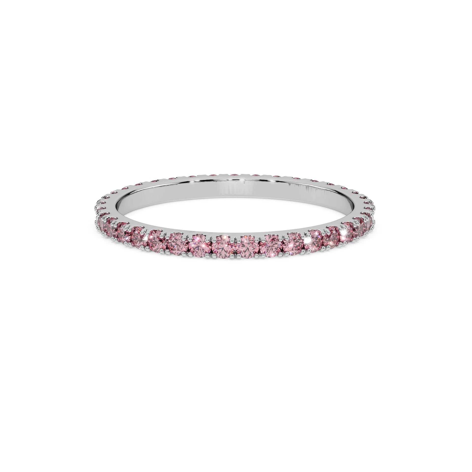 14K White gold_Royal Pink Diamond