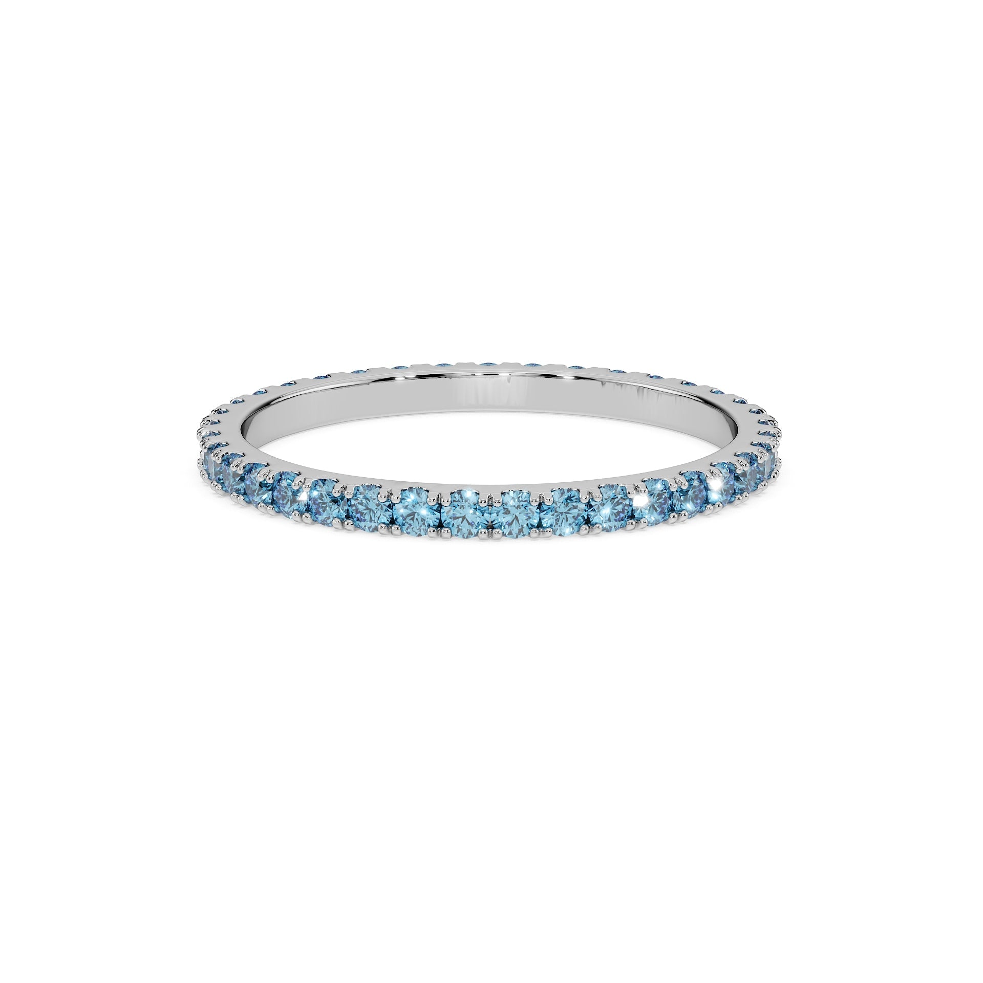 14K White gold_Royal Blue Diamond