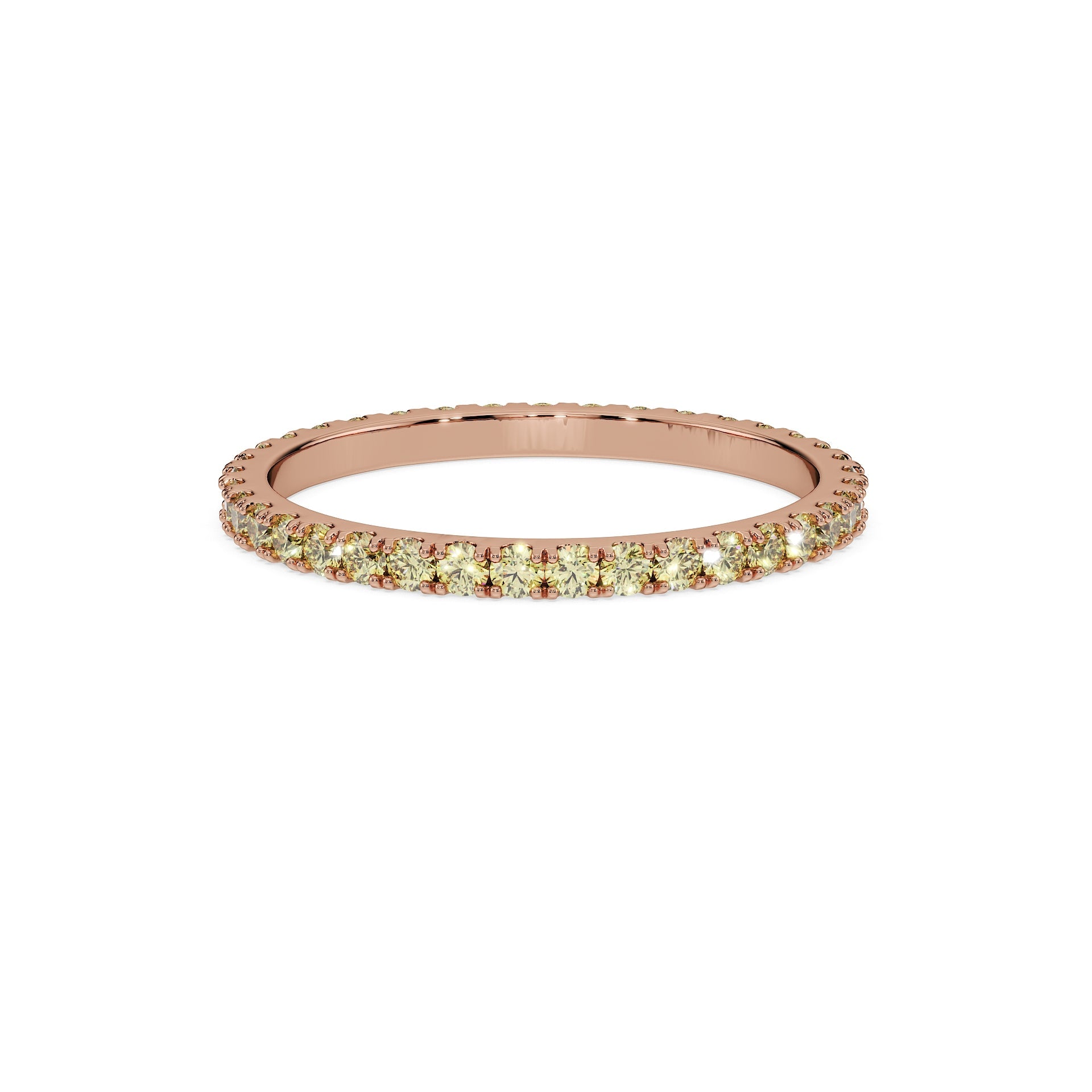 14K Rose gold_Yellow Diamond