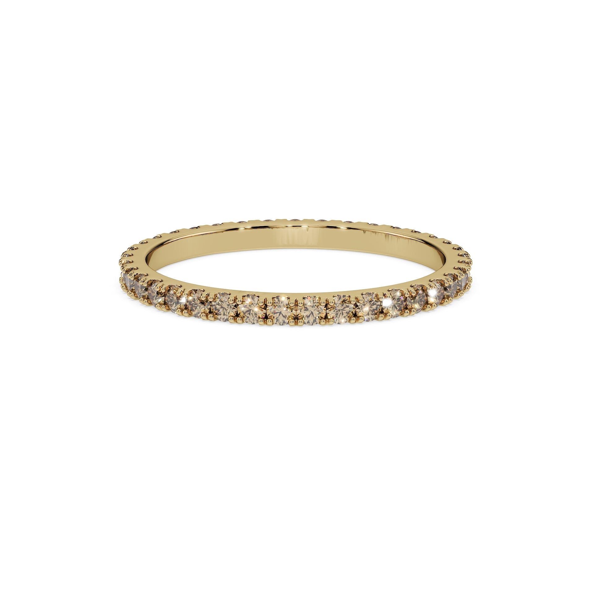 14K Yellow gold_Brown Diamond