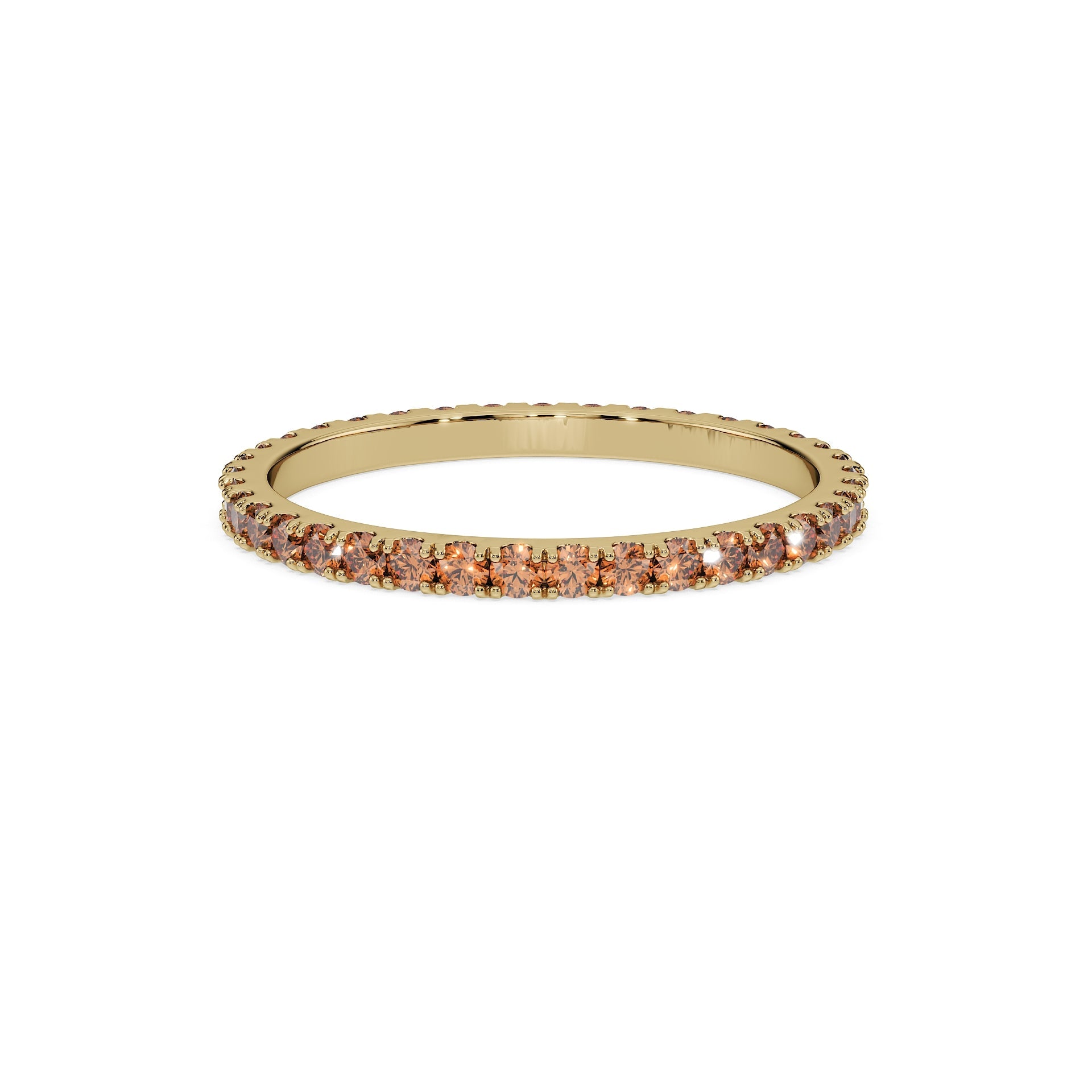 14K Yellow gold_Cherry Cognac Diamond
