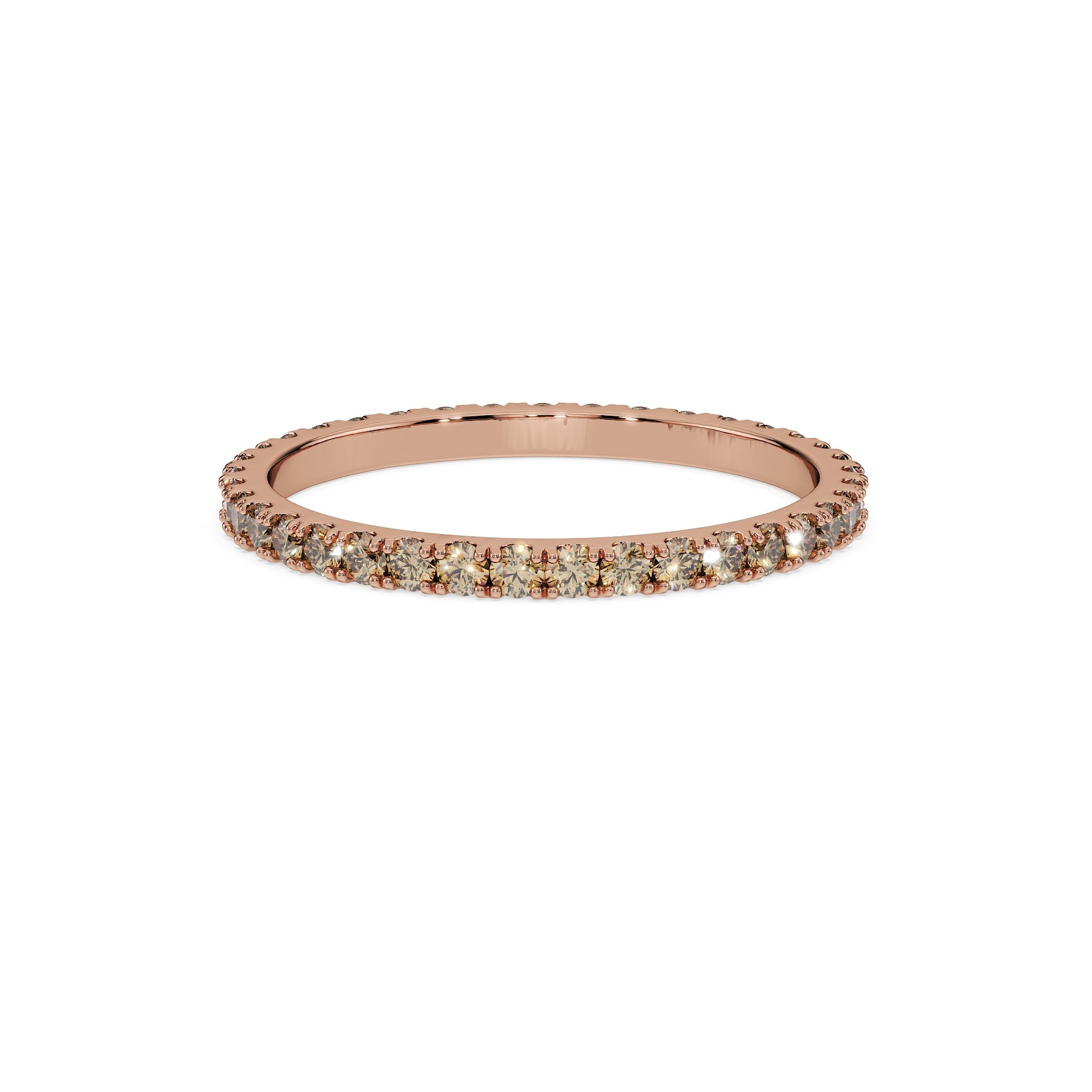 14K Rose gold_Brown Diamond