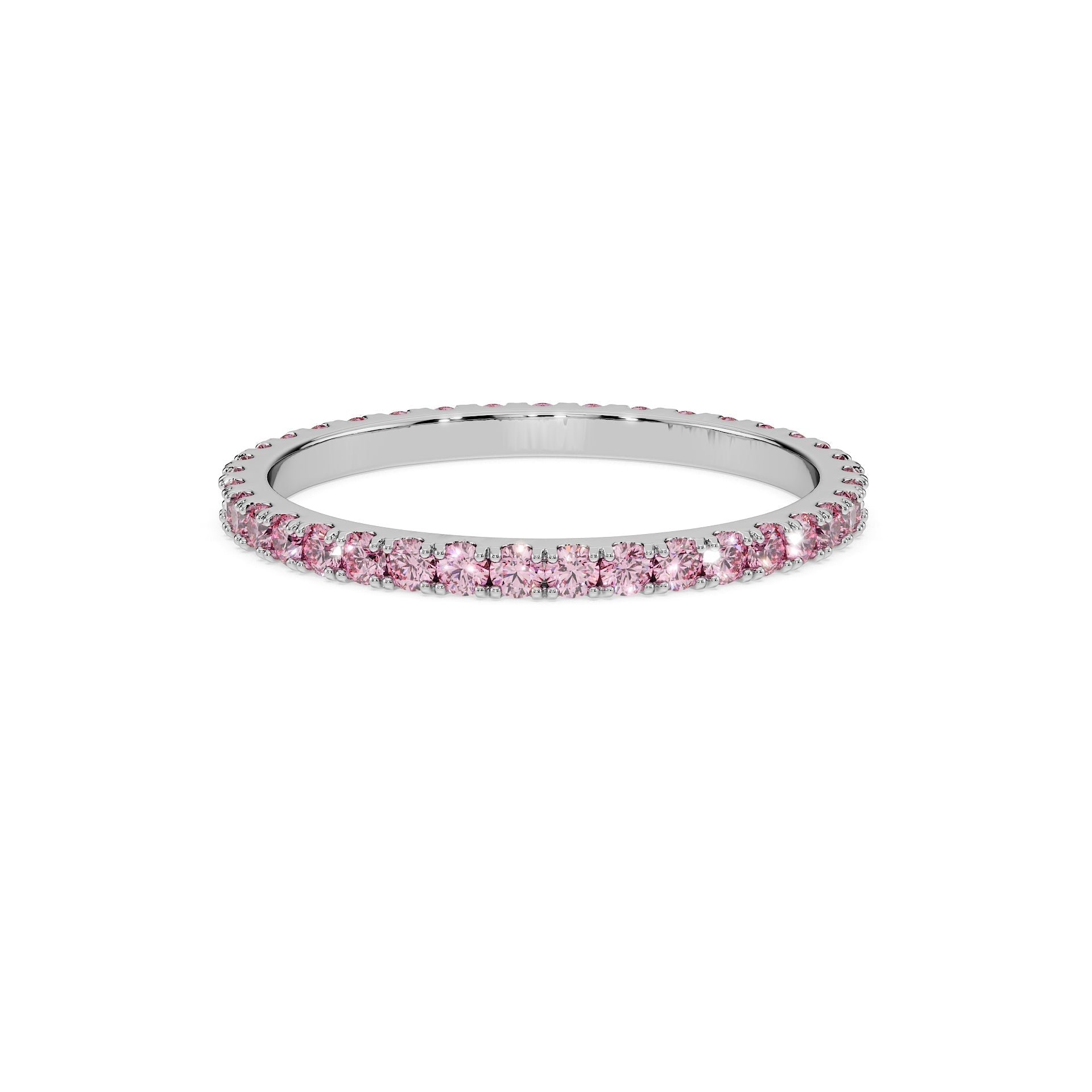 14K White gold_Vivid Pink Diamond