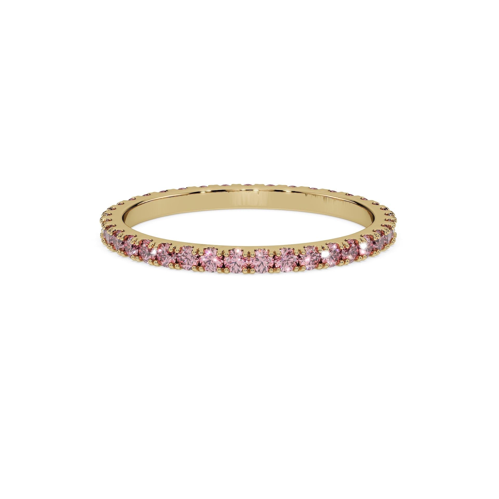 14K Yellow gold_Royal Pink Diamond