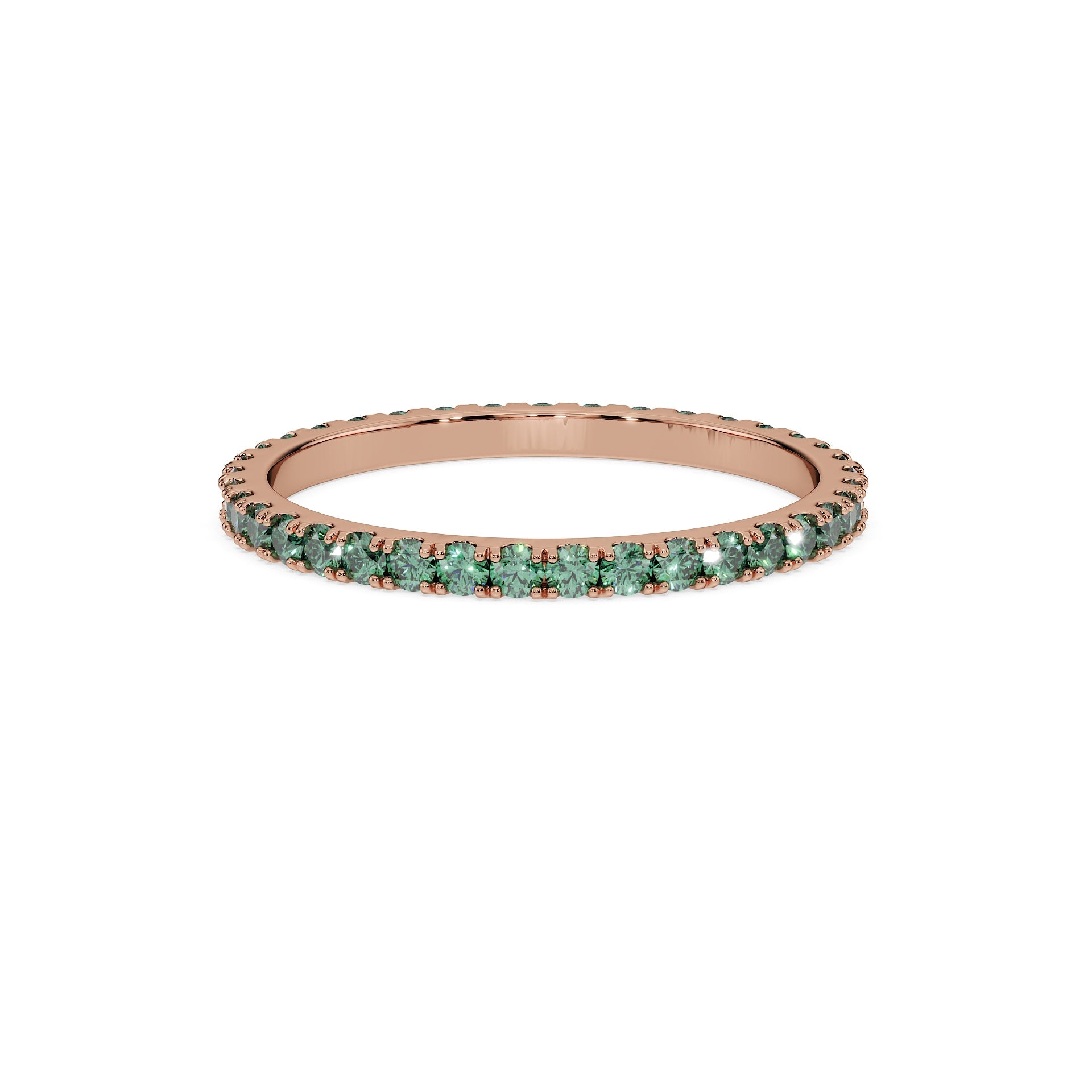14K Rose gold_Royal Green Diamond