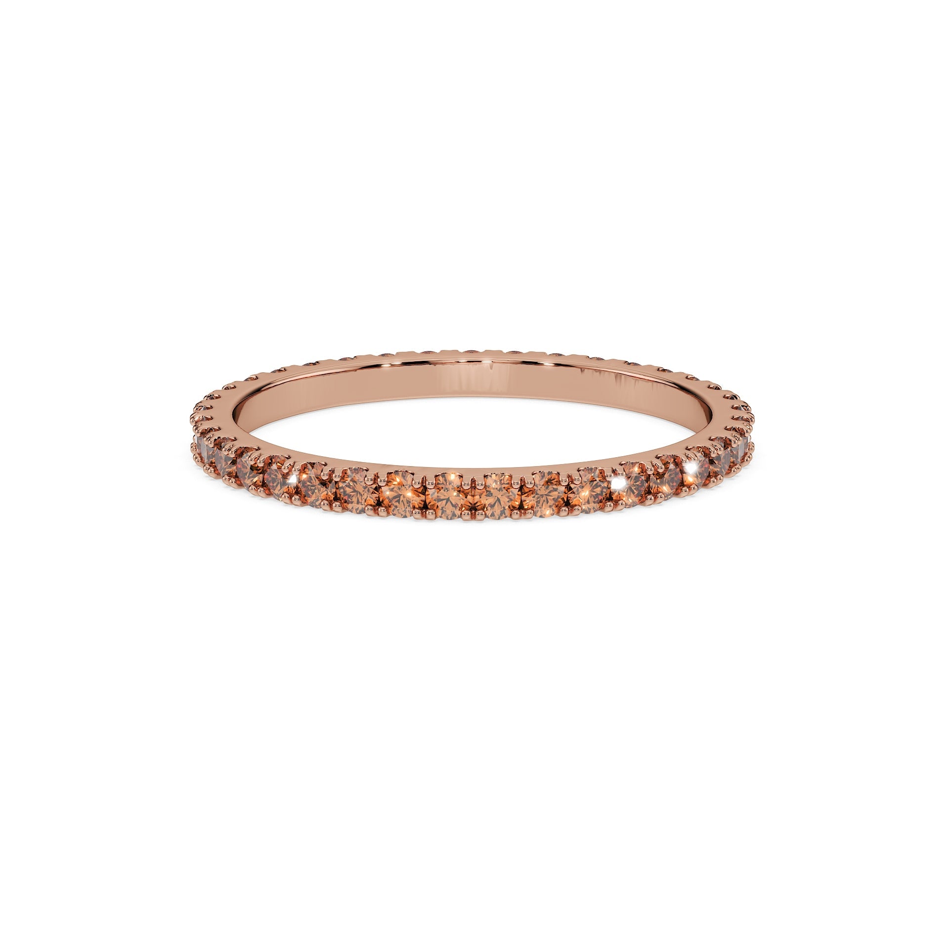 14K Rose gold_Cherry Cognac Diamond