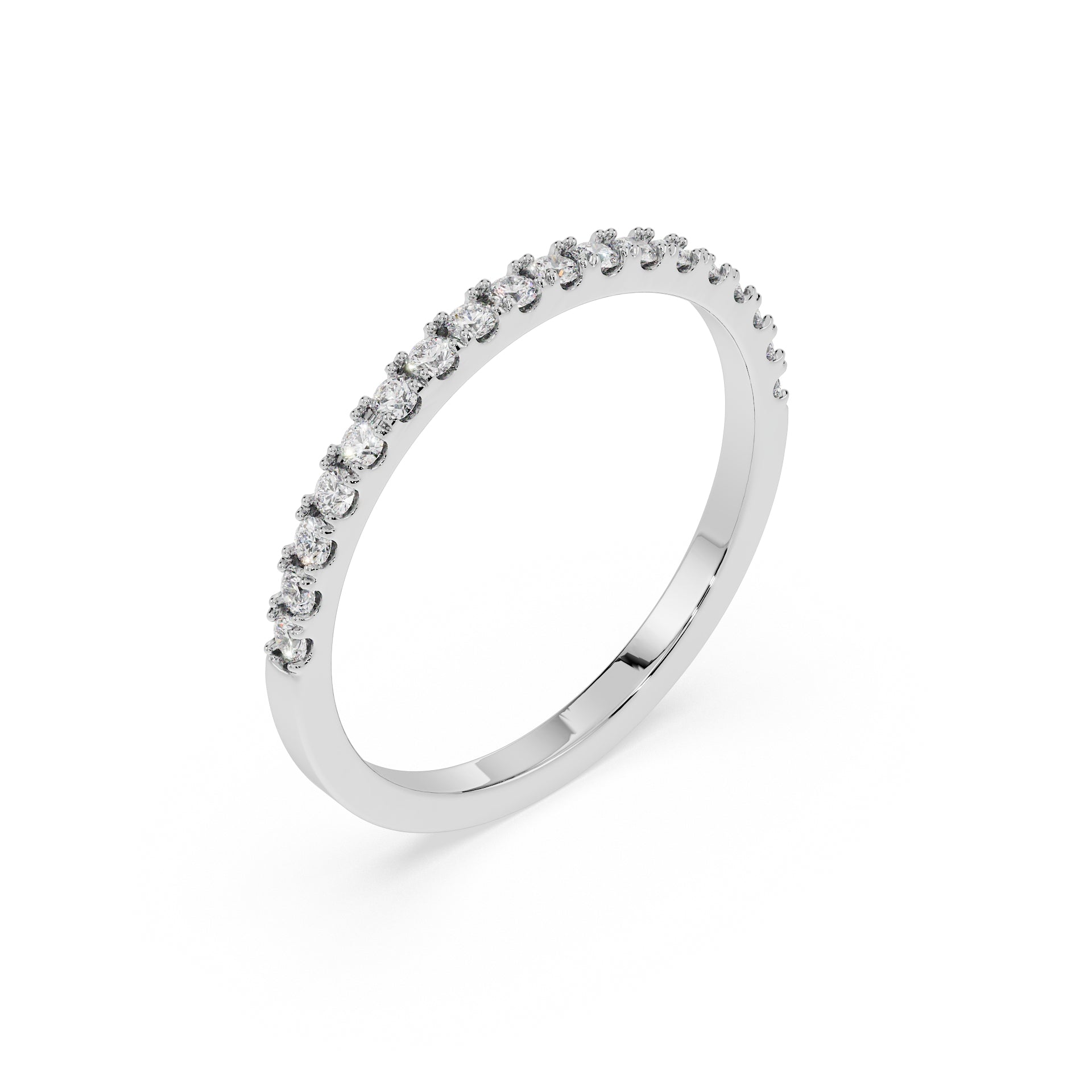 Small Half Eternity Diamond Ring