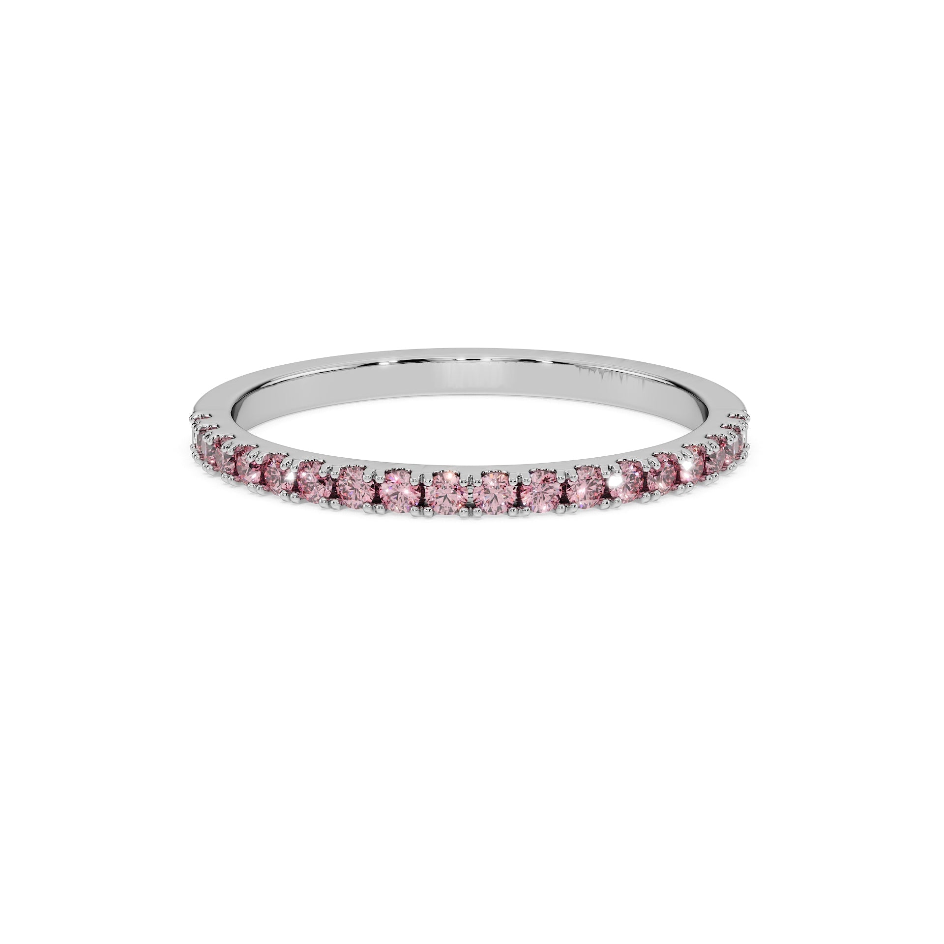 14K White gold_Royal Pink Diamond